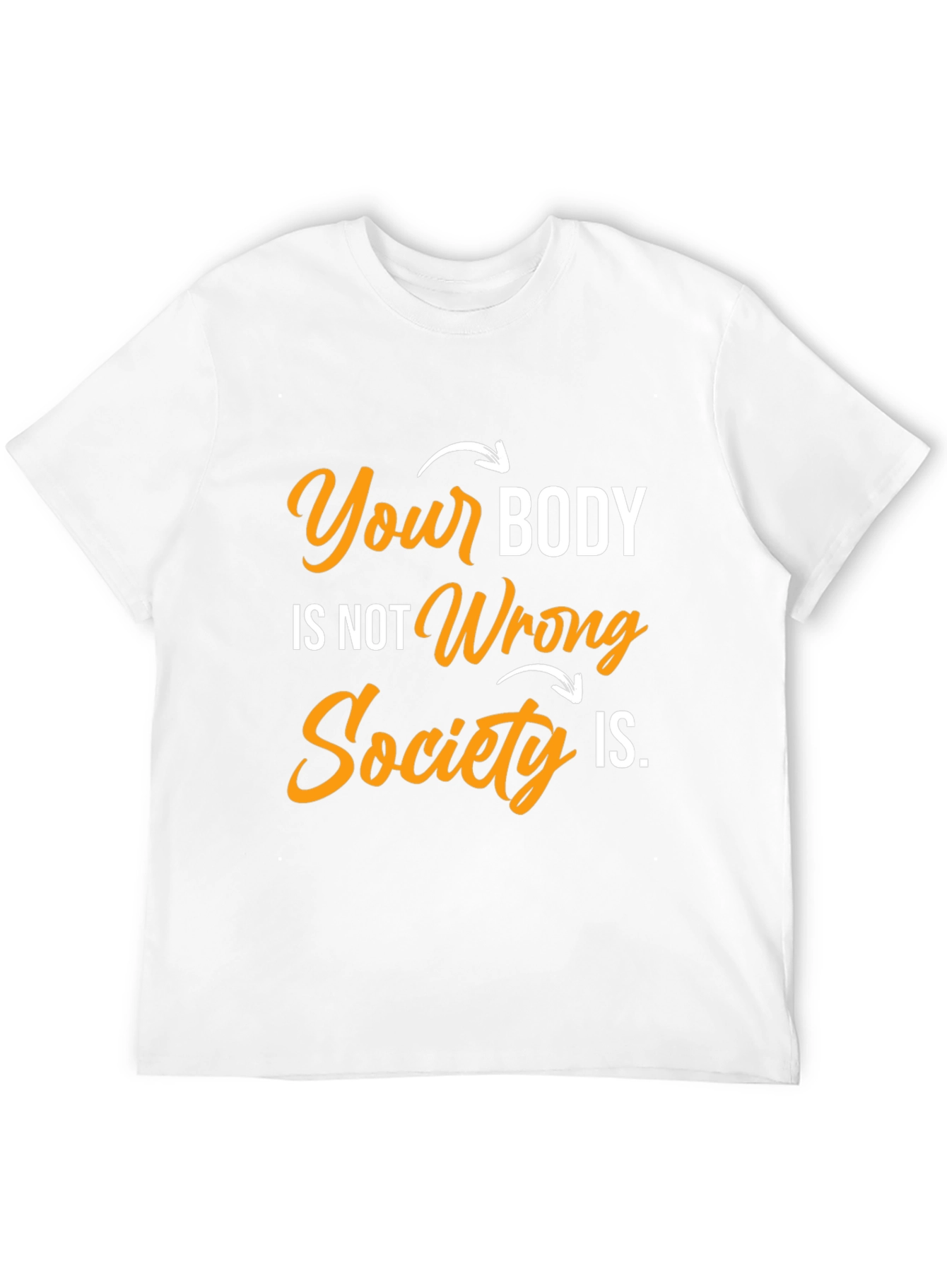 Black Body Positivity T-Shirt: Your Body, Not Wrong view 12