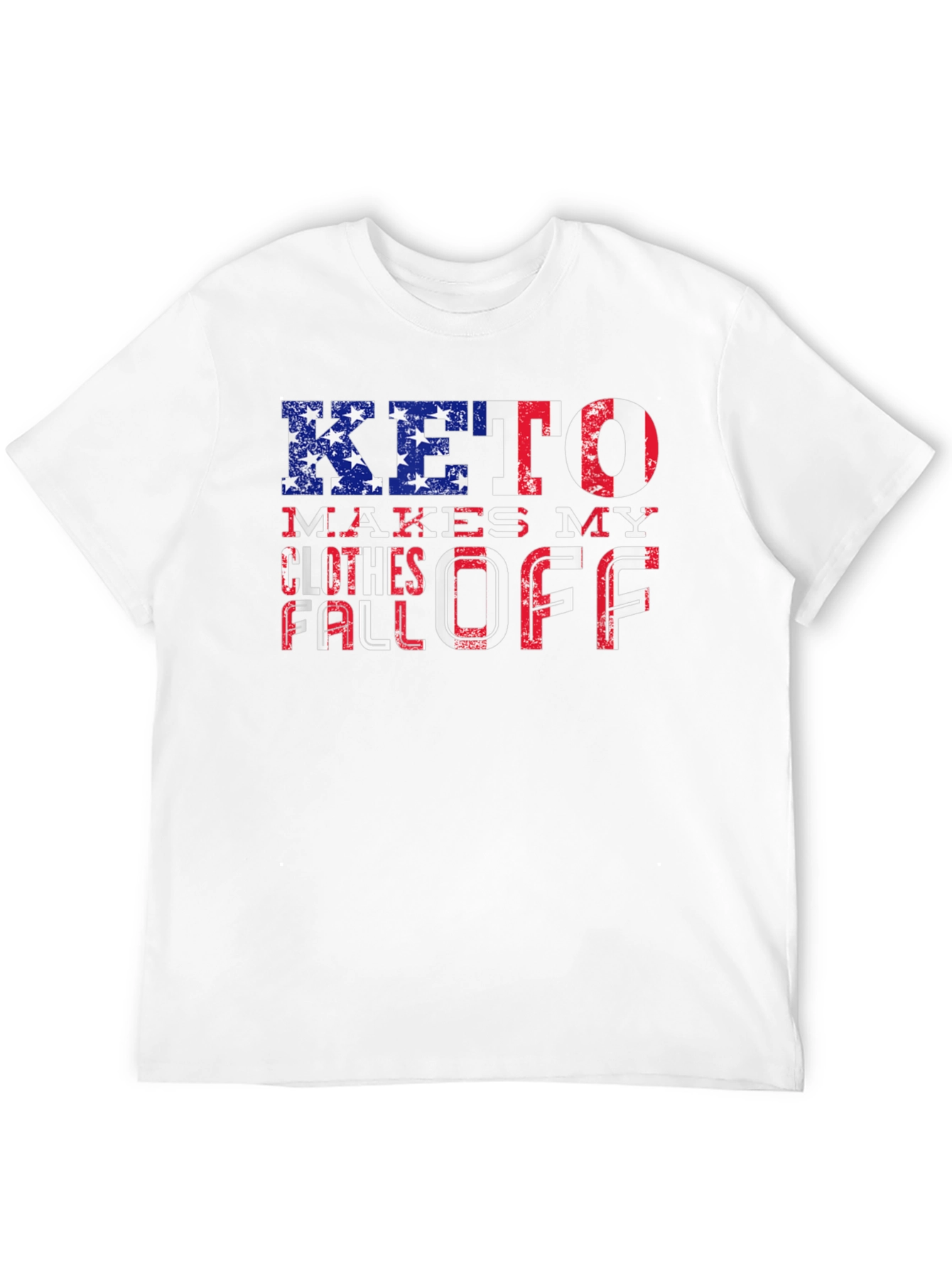 Black Keto Diet T-Shirt: Patriotic Weight Loss Design view 12
