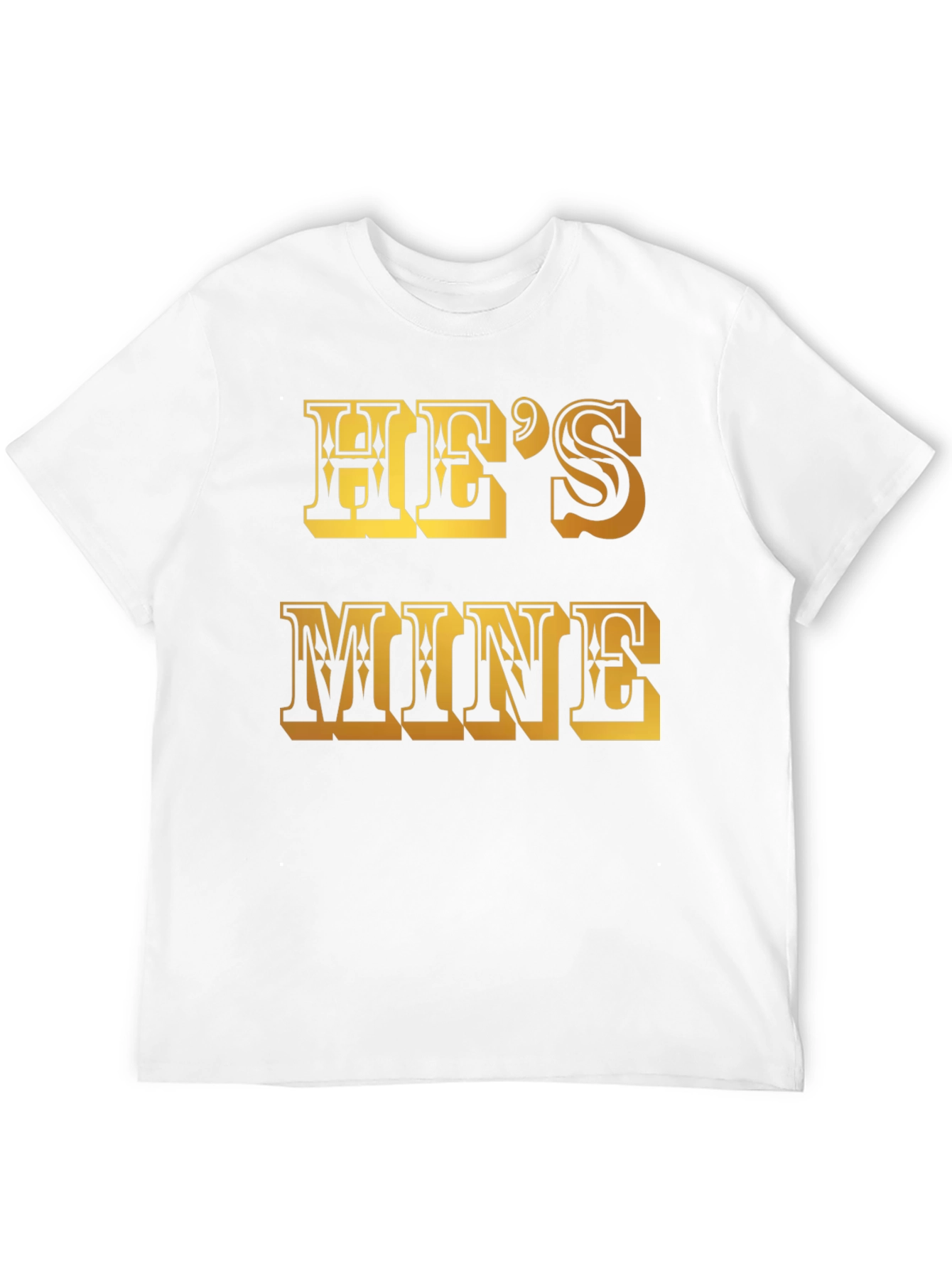 Black He's Mine Graphic T-Shirt view 12