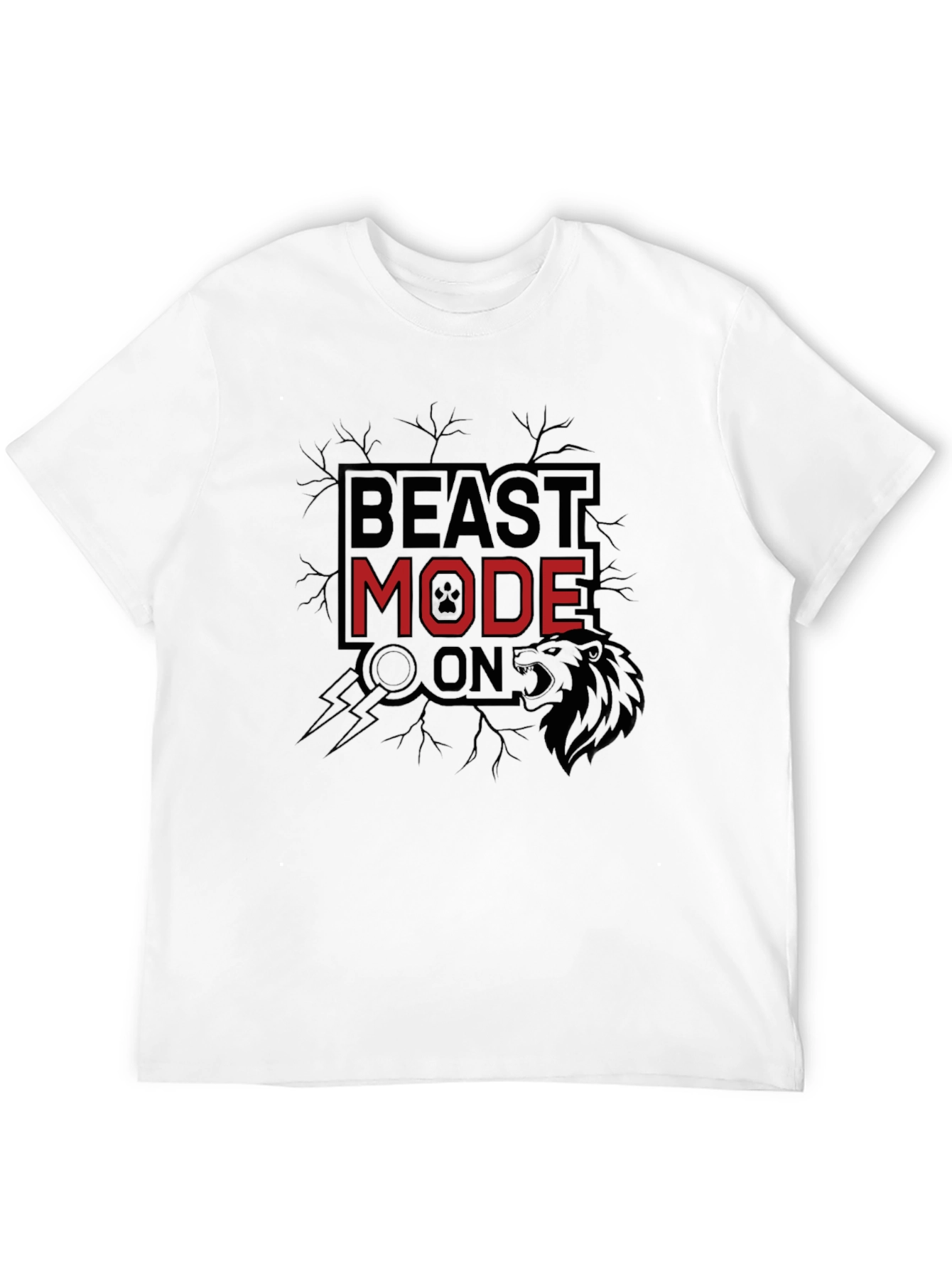 Black Beast Mode On Black T-Shirt view 12