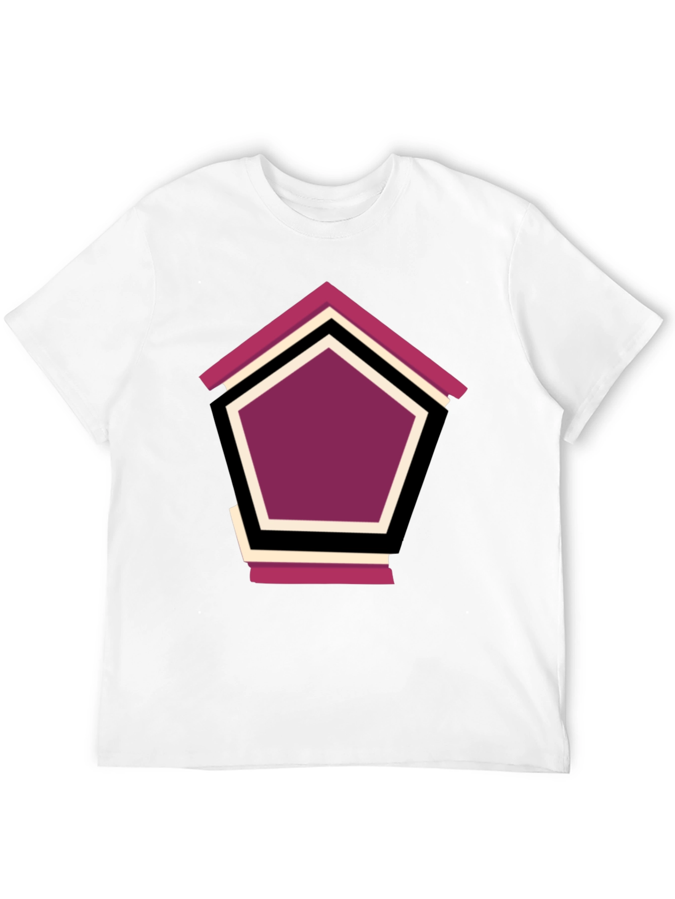 Black Geometric Penthouse T-Shirt - Stylish Design view 12