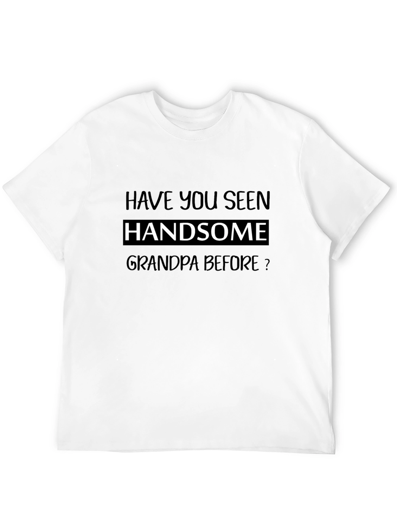 Black Handsome Grandpa Graphic T-Shirt view 12