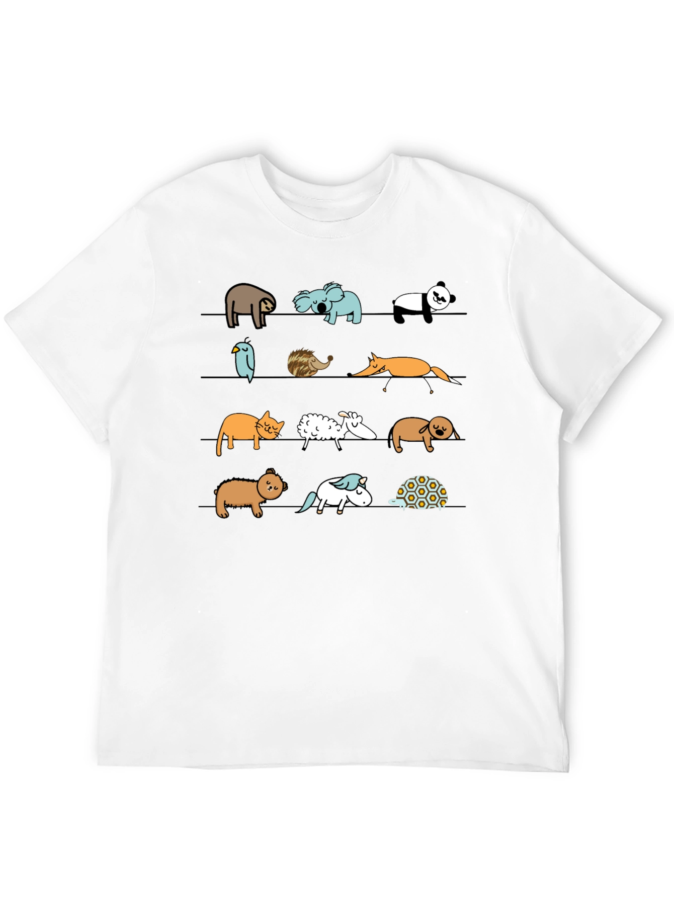 Black Animal Line Up Graphic Tee view 12