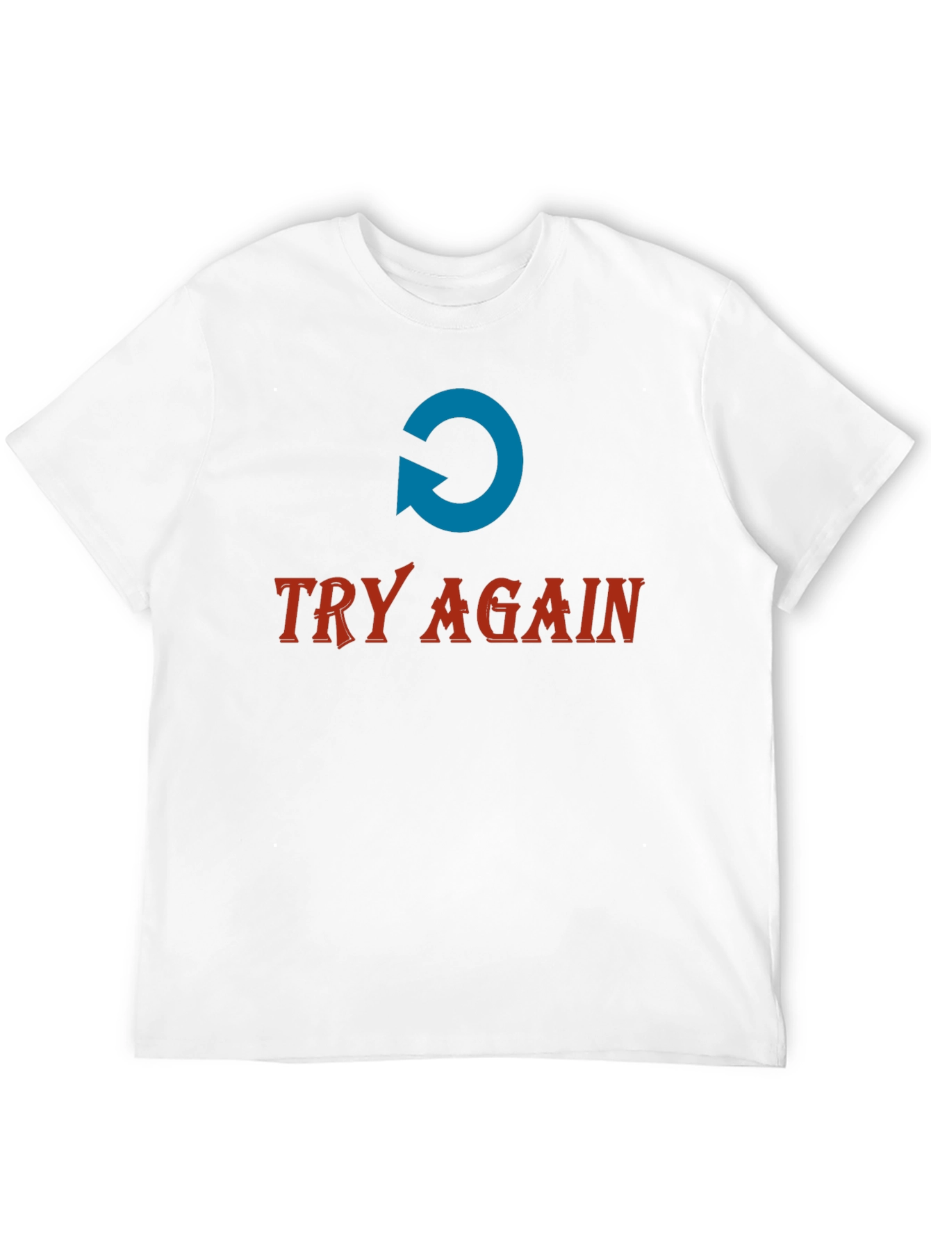 Black Try Again Graphic Tee - Soft Cotton Comfort view 12