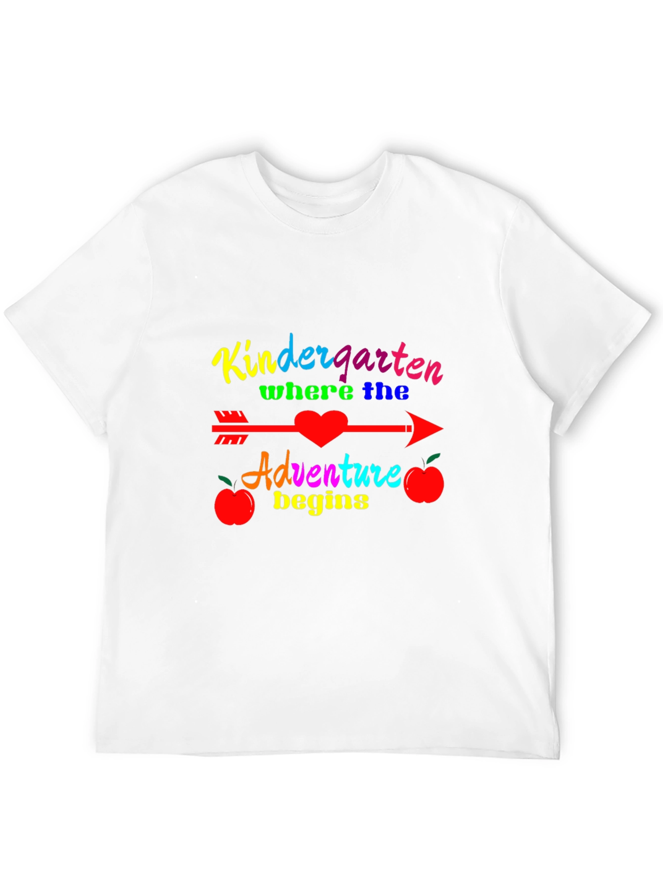Black Kindergarten Adventure Begins T-Shirt view 12