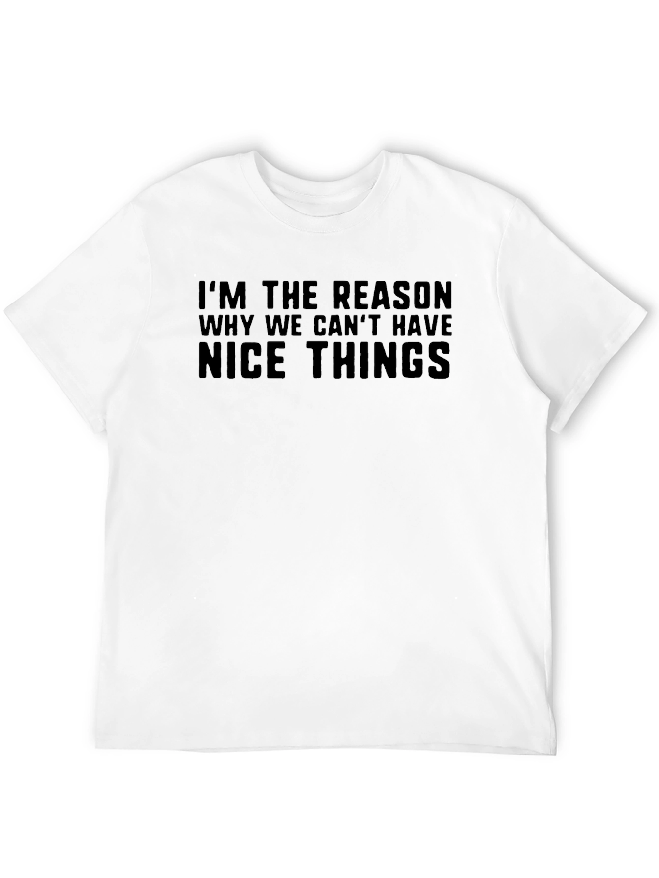 Black Funny T-Shirt: I'm The Reason Why We Can't Have Nice Things view 12
