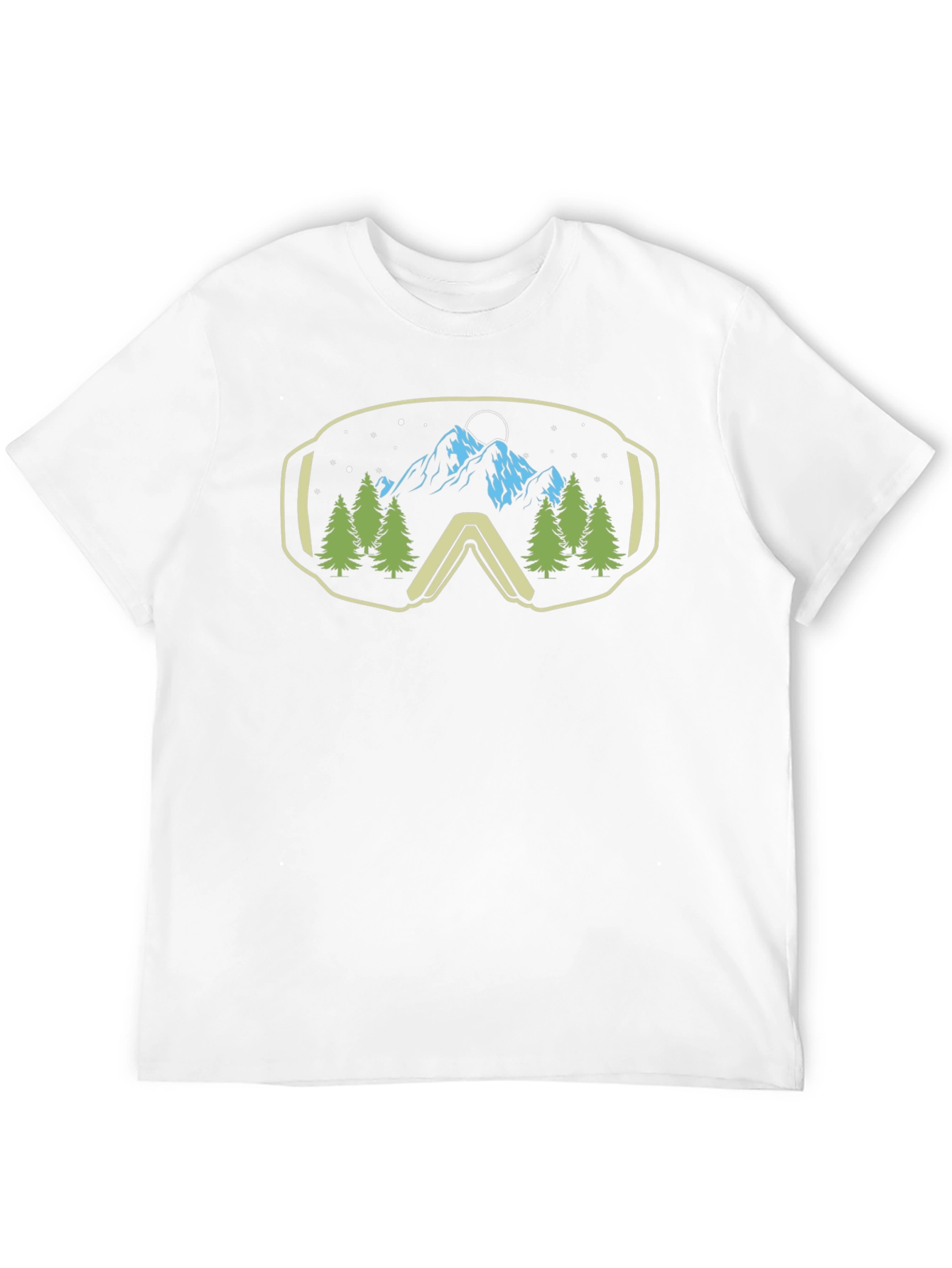 Black Mountain View Ski Goggles Graphic Tee view 12