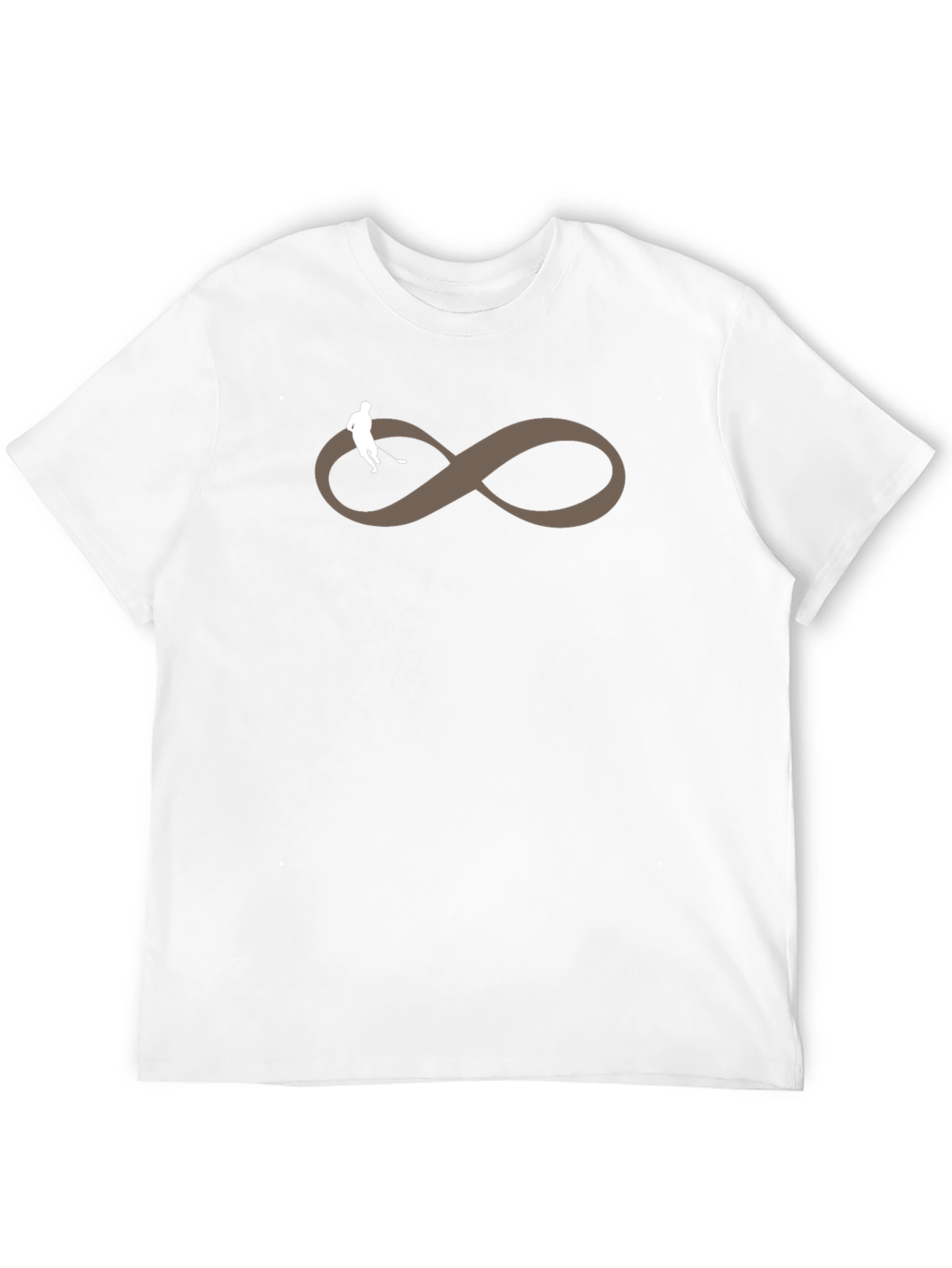 Black Hockey Infinity Symbol Graphic Tee - Soft Cotton Blend view 12
