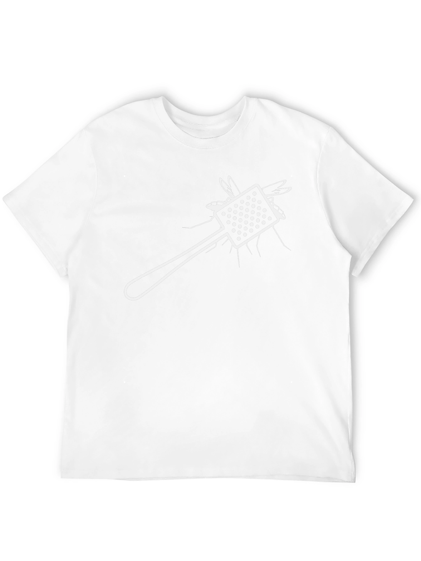 Black Funny Fly Swatter Graphic Tee - Novelty T-Shirt view 12