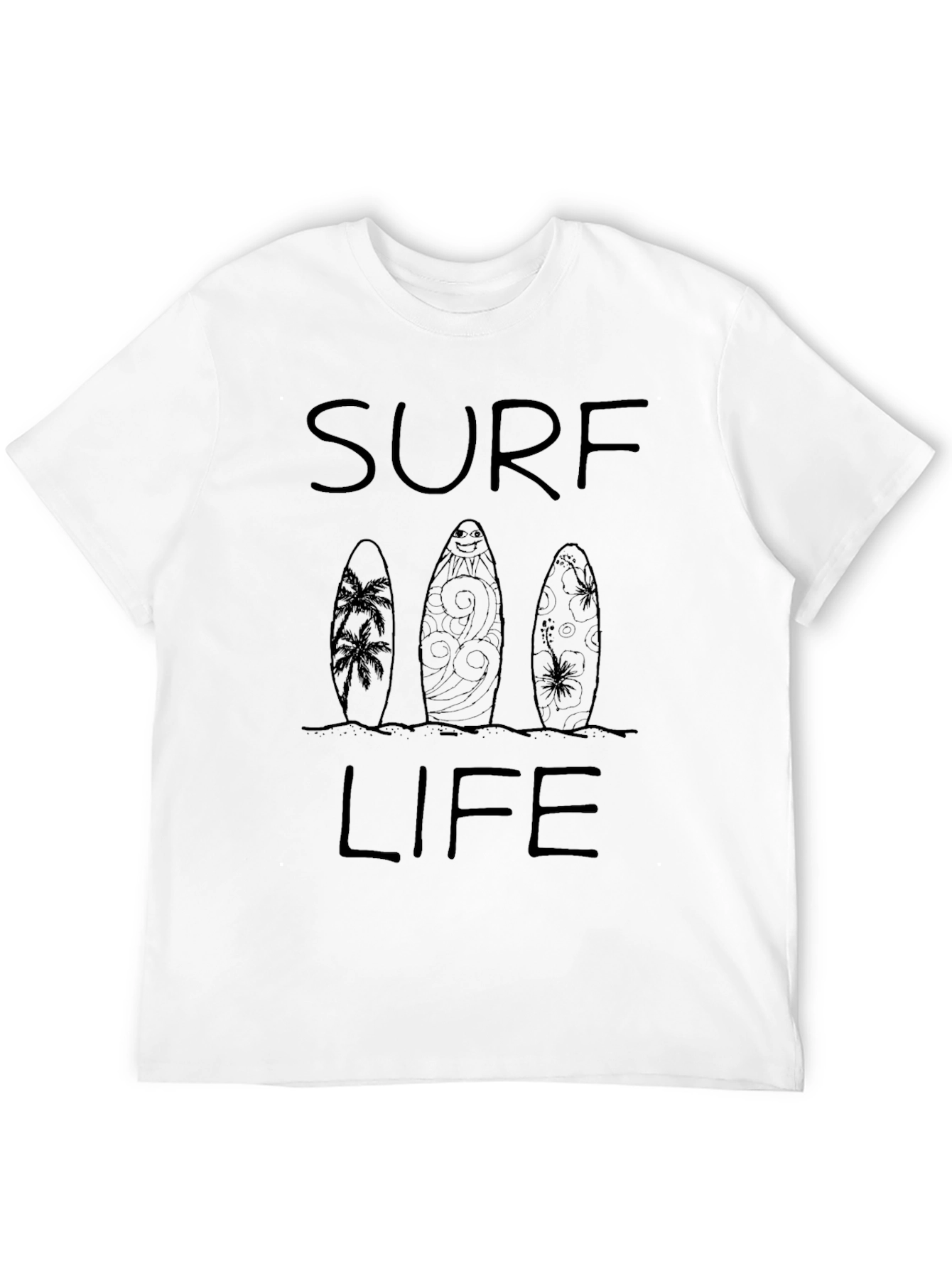 Black Surf Life Graphic Tee - Casual Comfort view 12