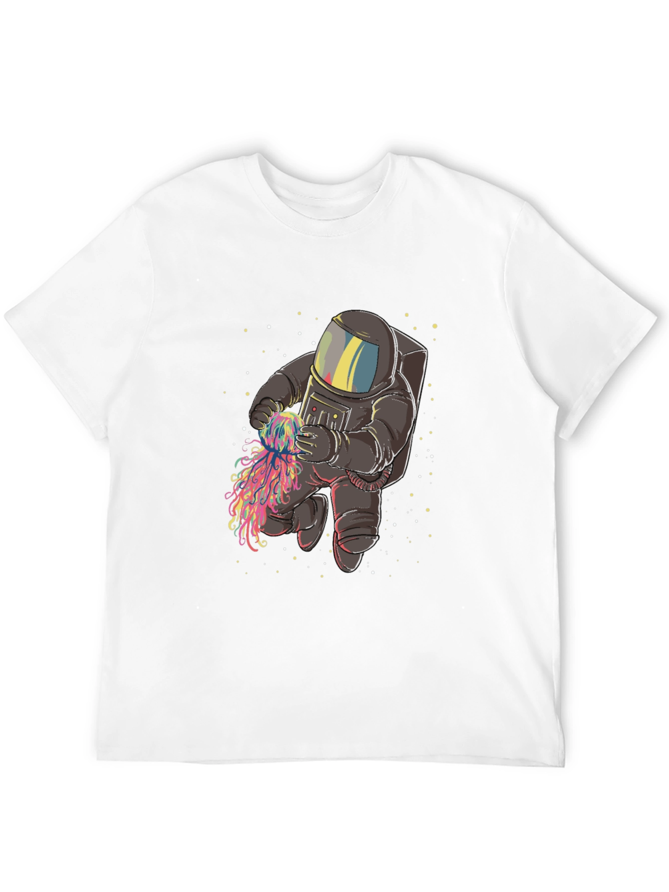 Black Astronaut and Jellyfish Graphic Tee view 12