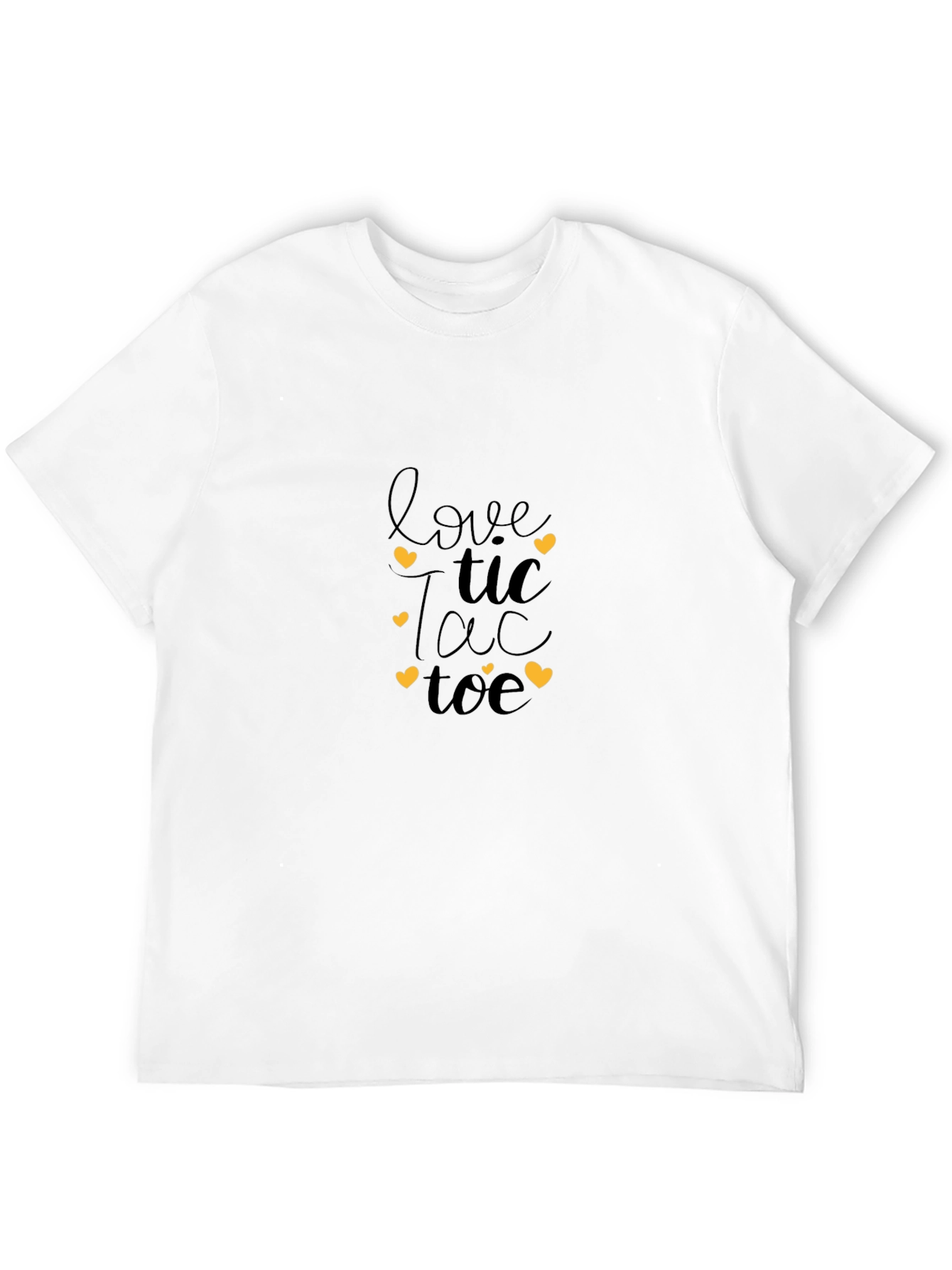 Black Love Tic Tac Toe Graphic T-Shirt view 12