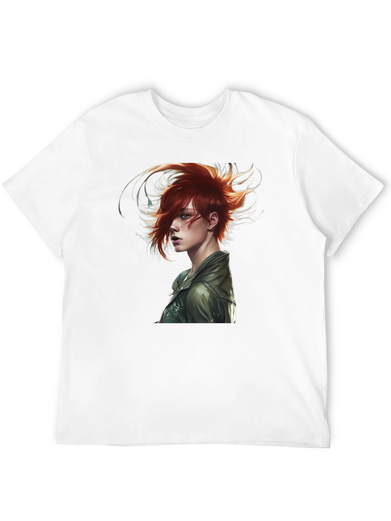 Black Edgy Anime Character Black T-Shirt view 12