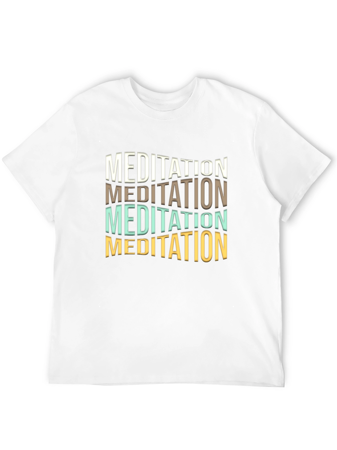 Black Meditation Graphic Tee - Soft Cotton Blend view 12