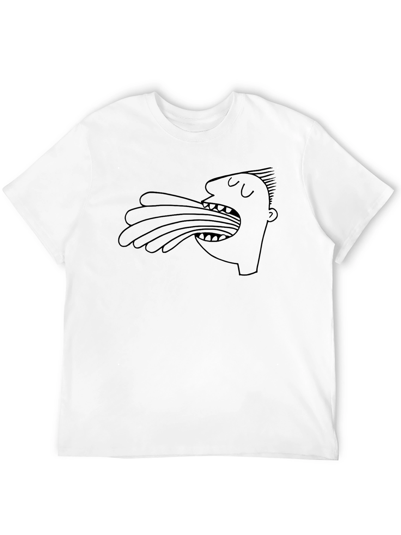 Black Abstract Art Black Graphic Tee view 12