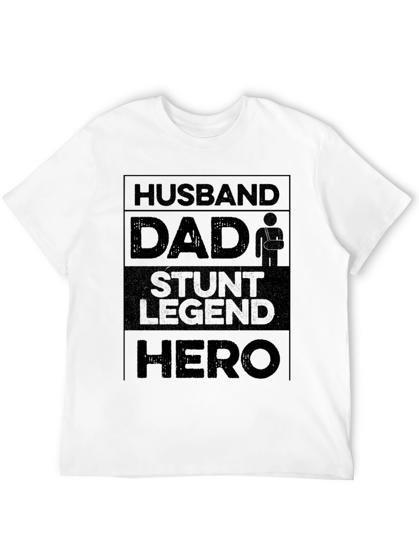 Black Husband Dad Stunt Legend Hero Graphic Tee view 12