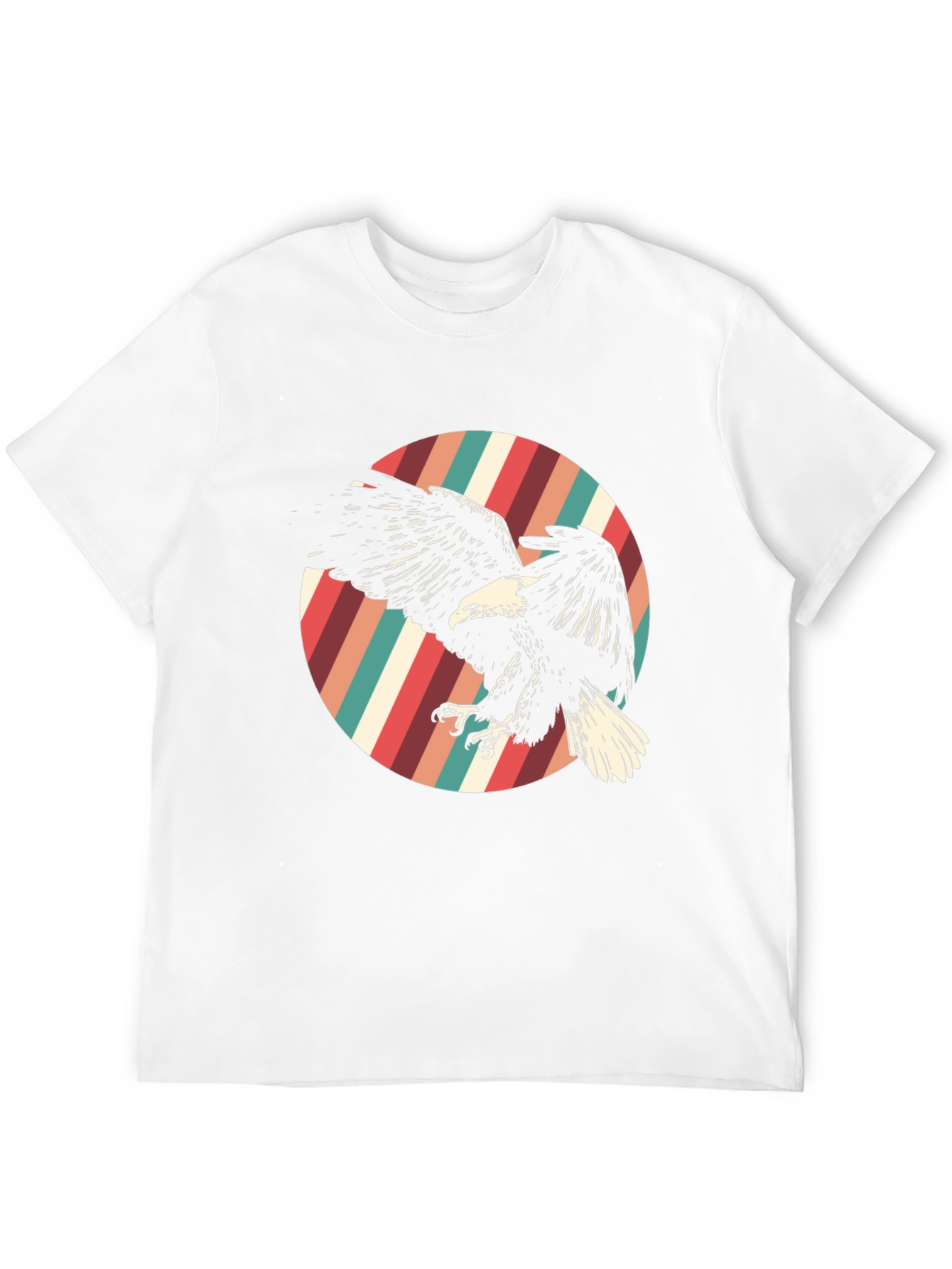 Black Retro Eagle Graphic Tee - Black view 12