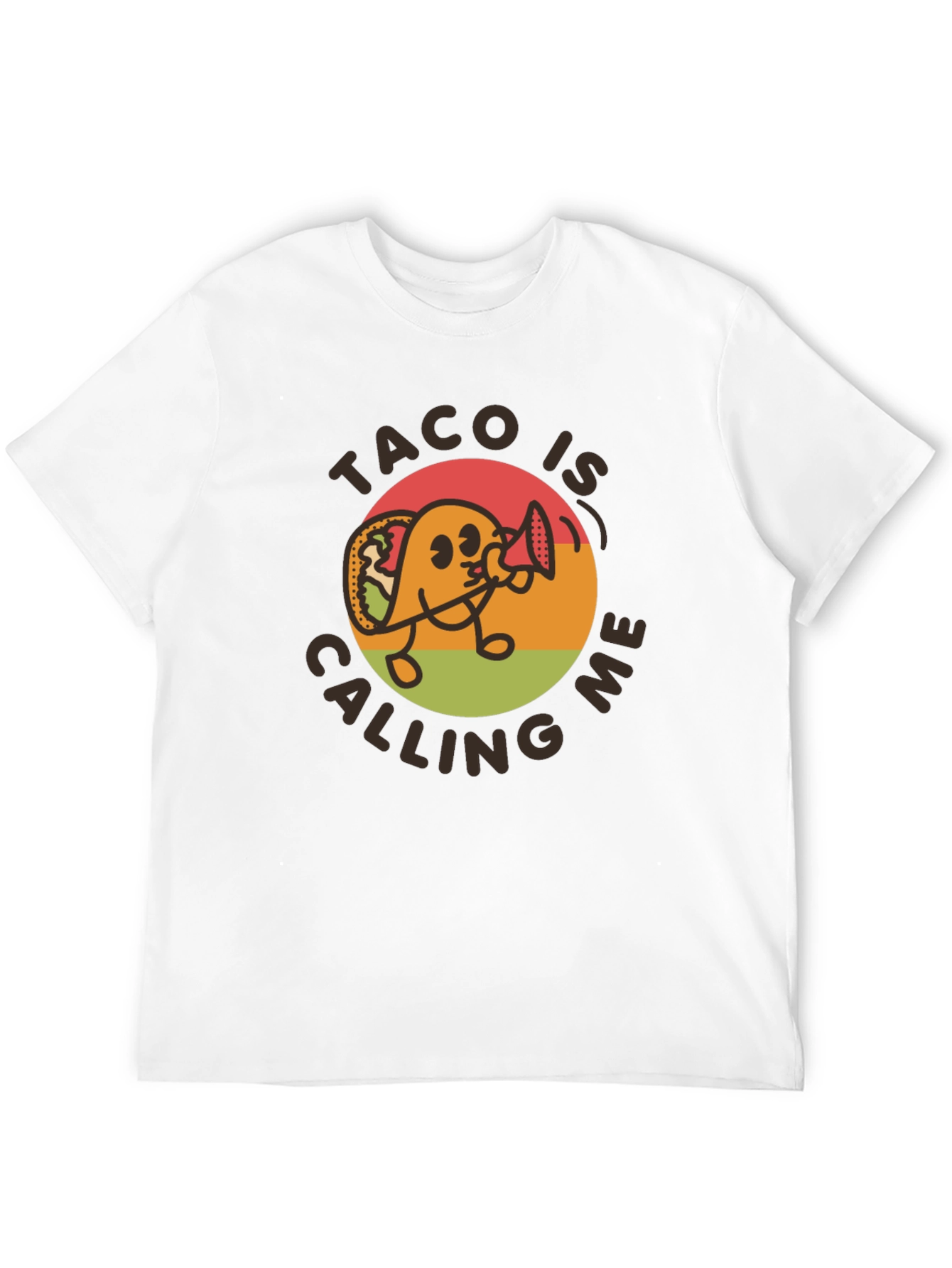 Black Taco Is Calling Me T-Shirt - Novelty Graphic Tee view 12