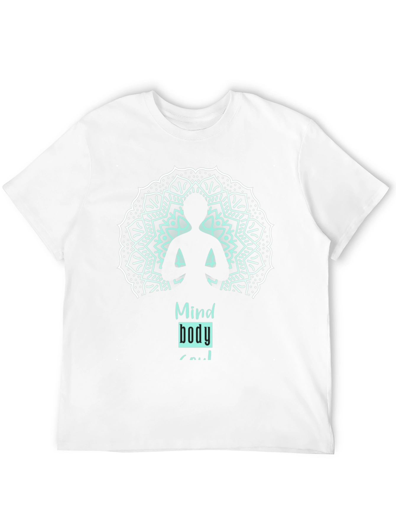 Black Mind Body Soul Graphic T-Shirt view 12