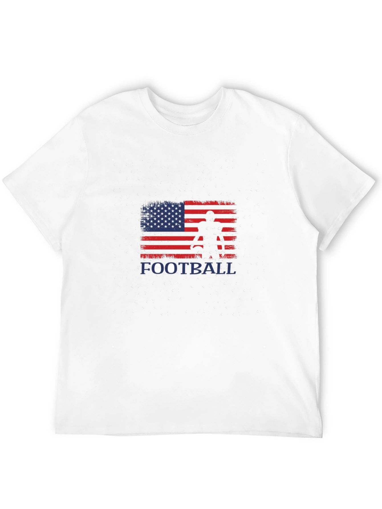 Black American Football Graphic T-Shirt view 12