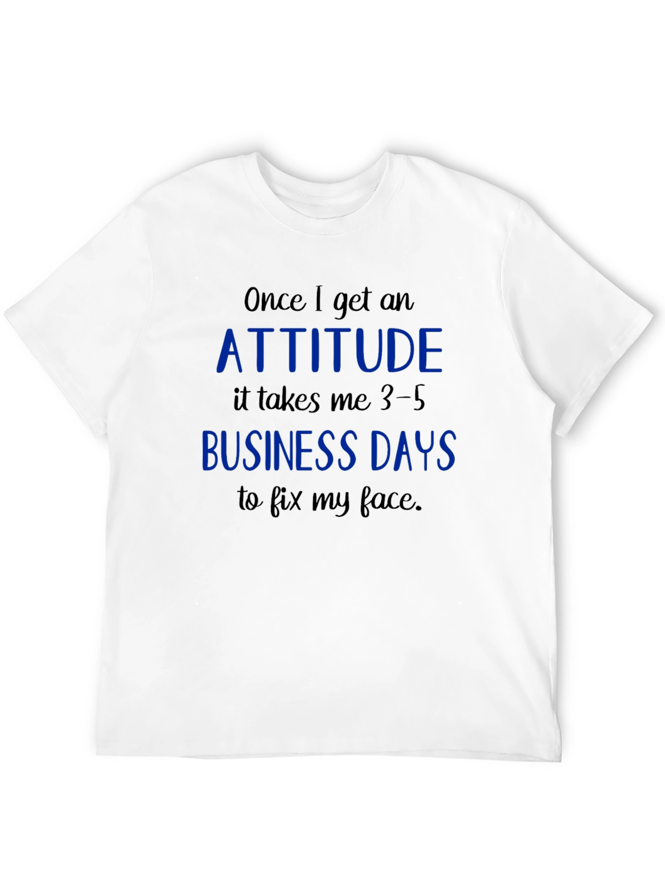 Black Attitude Business Days Graphic Tee view 12