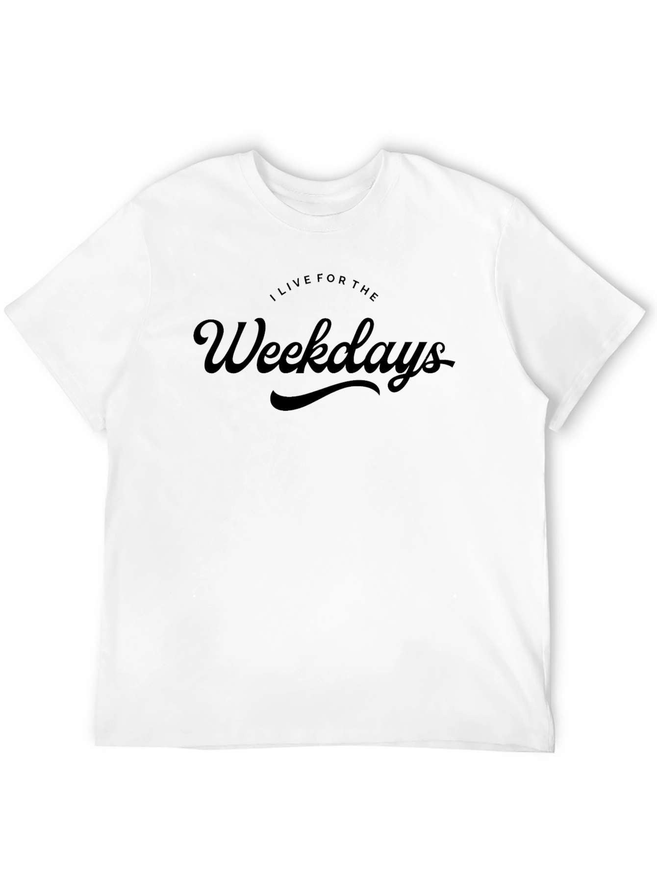 Black I Live for the Weekdays Graphic Tee view 12