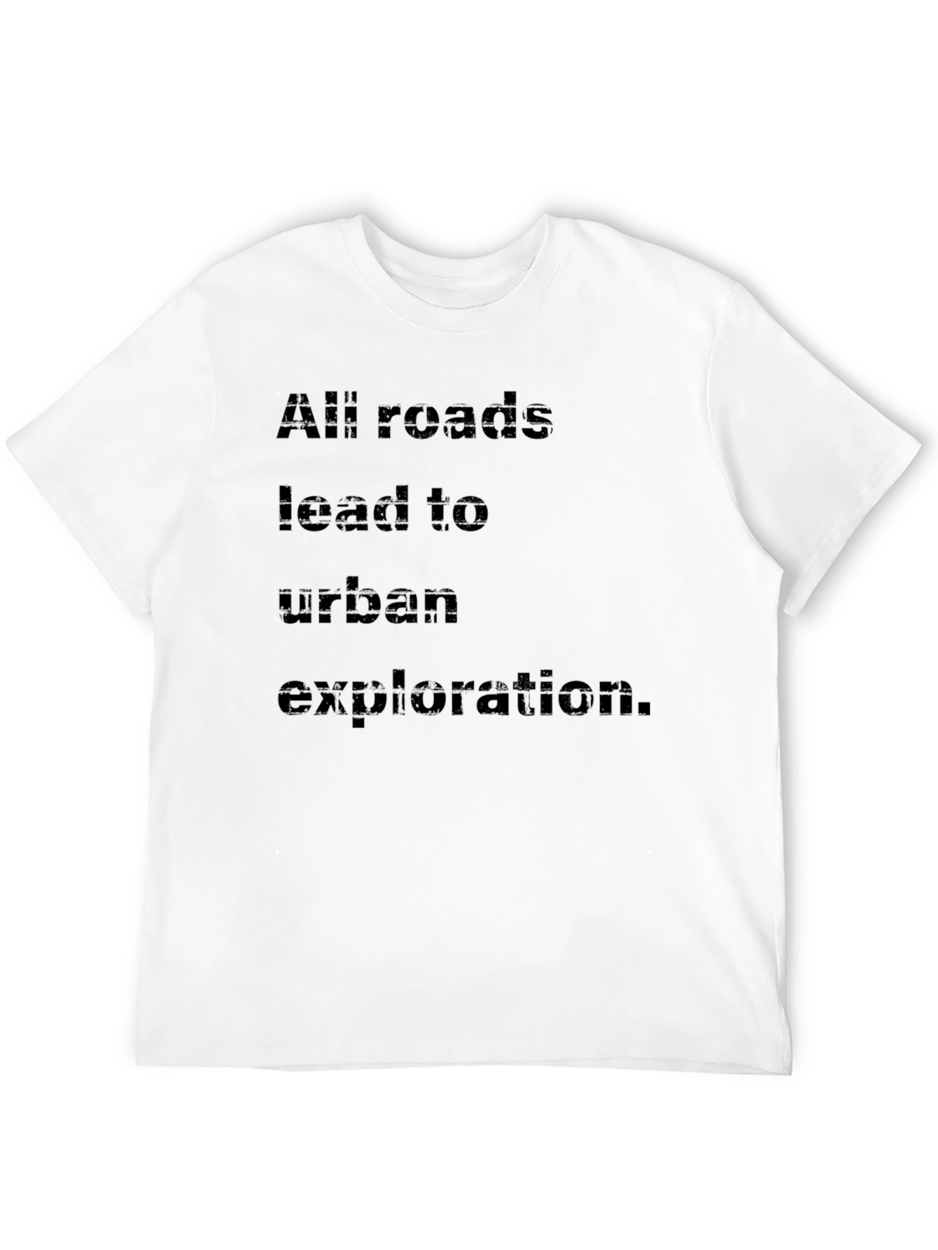 Black Urban Exploration Black T-Shirt view 12