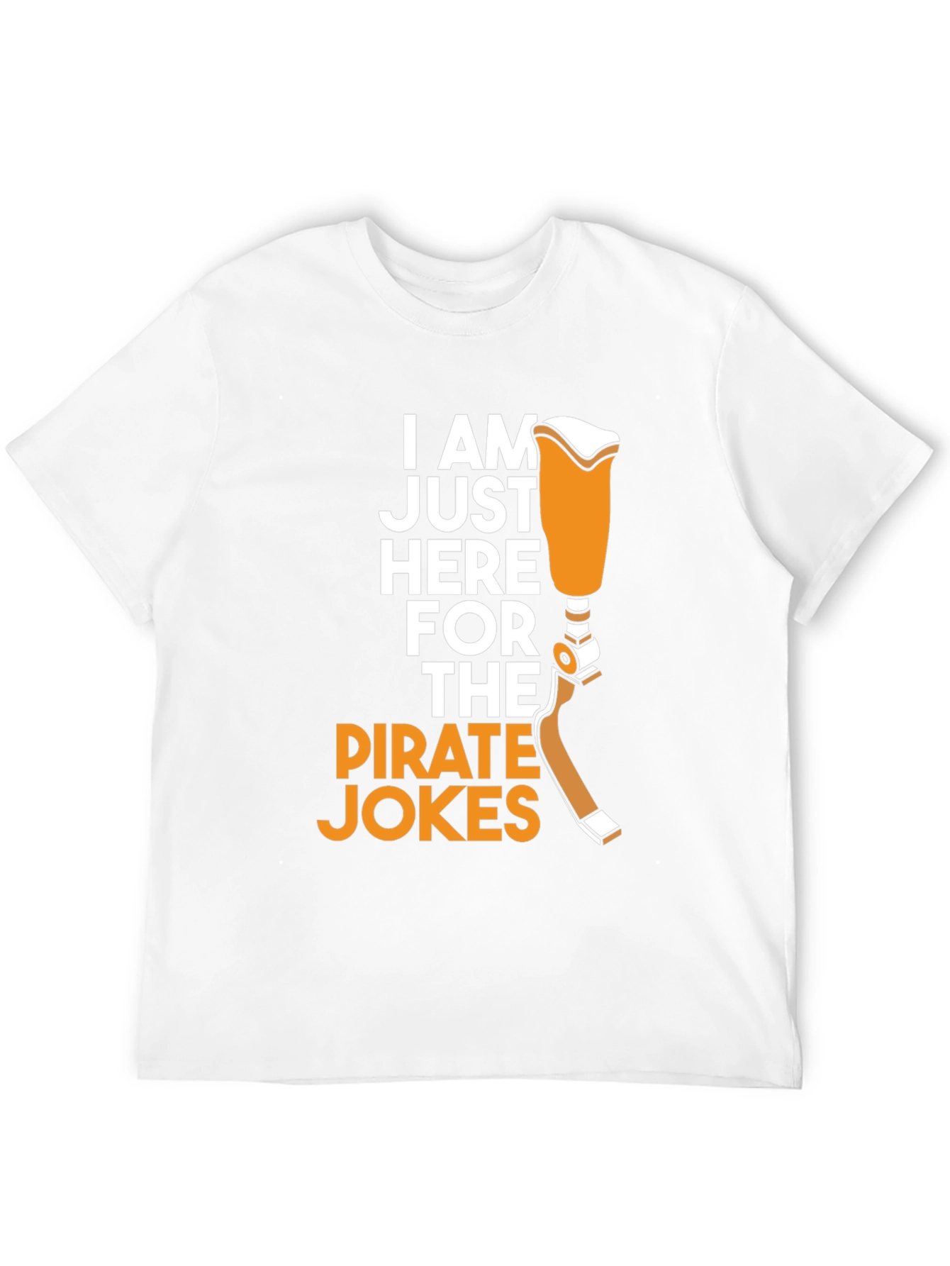 Black Pirate Jokes Prosthetic Leg Humor T-Shirt view 12