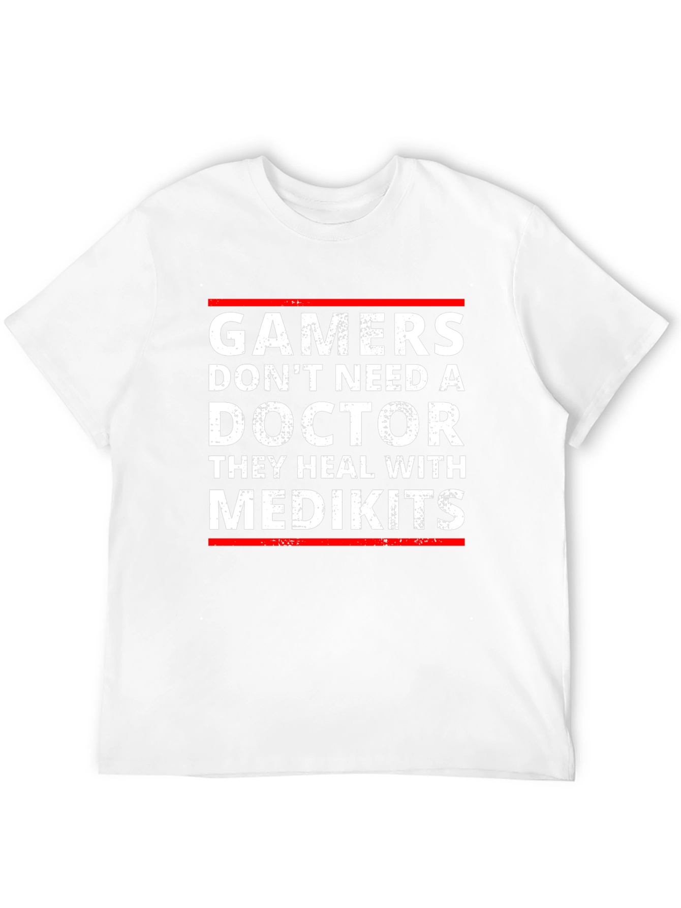 Black Gamers Heal with Medkits T-Shirt - Funny Gaming Tee view 12
