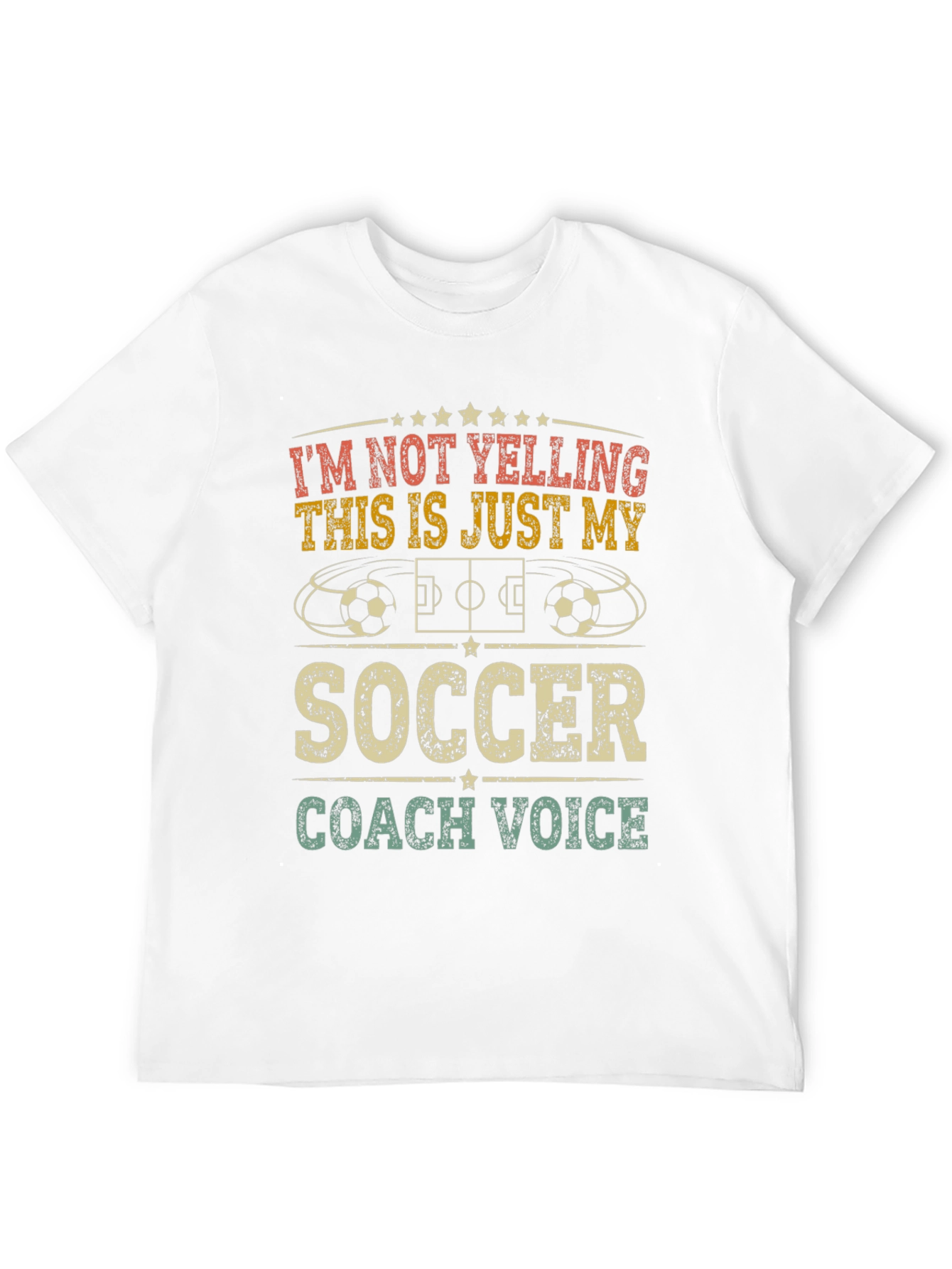 Black Soccer Coach Voice T-Shirt view 12
