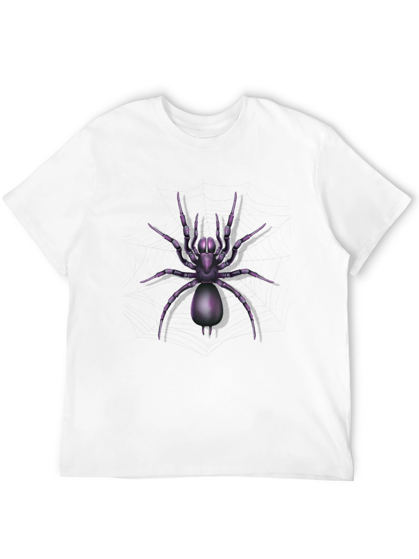 Black Spider Graphic Tee - Black Cotton Blend view 12
