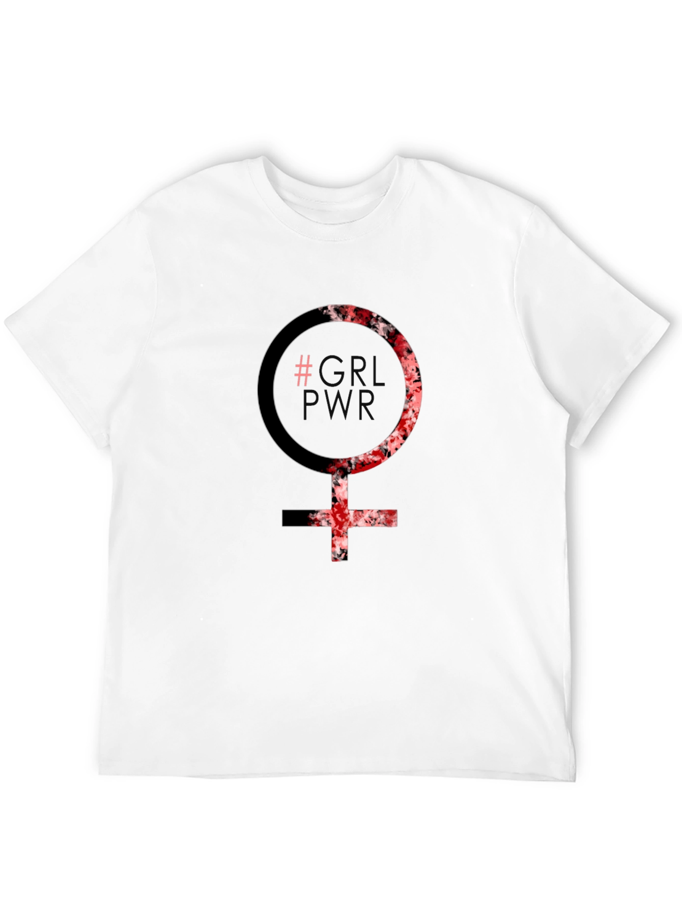 Black GRL PWR Graphic Tee - Black Feminist T-Shirt view 12