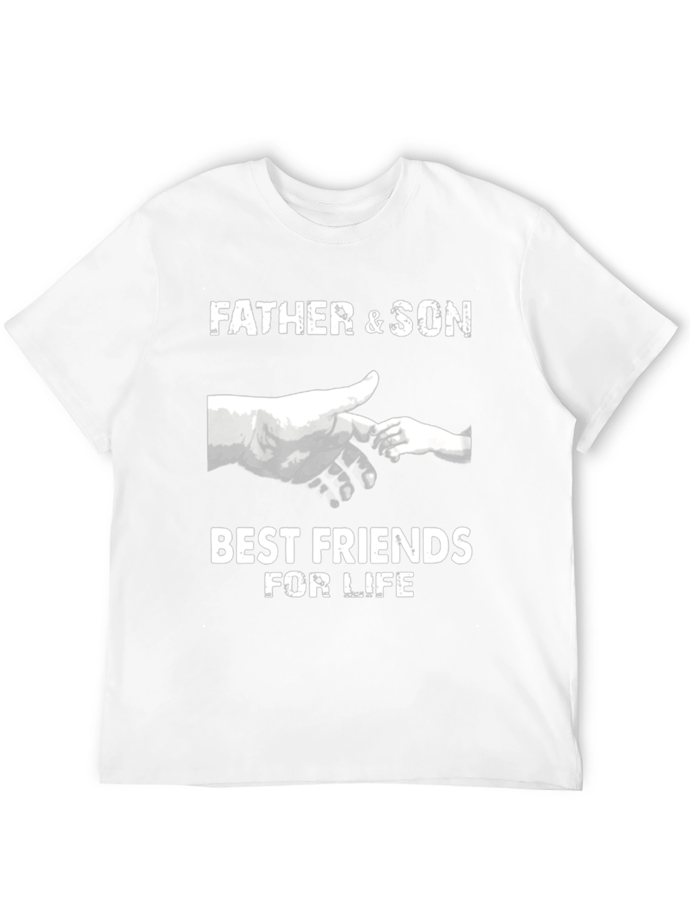 Black Father & Son Best Friends T-Shirt - Black view 12