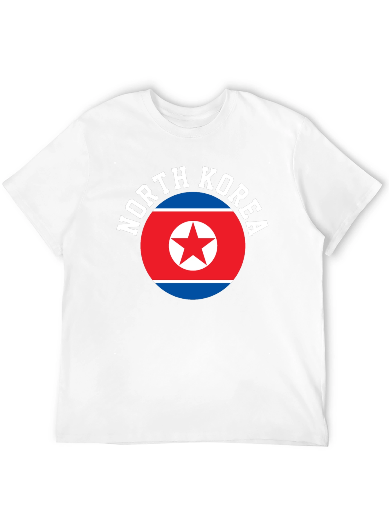 Black North Korea Flag T-Shirt view 12