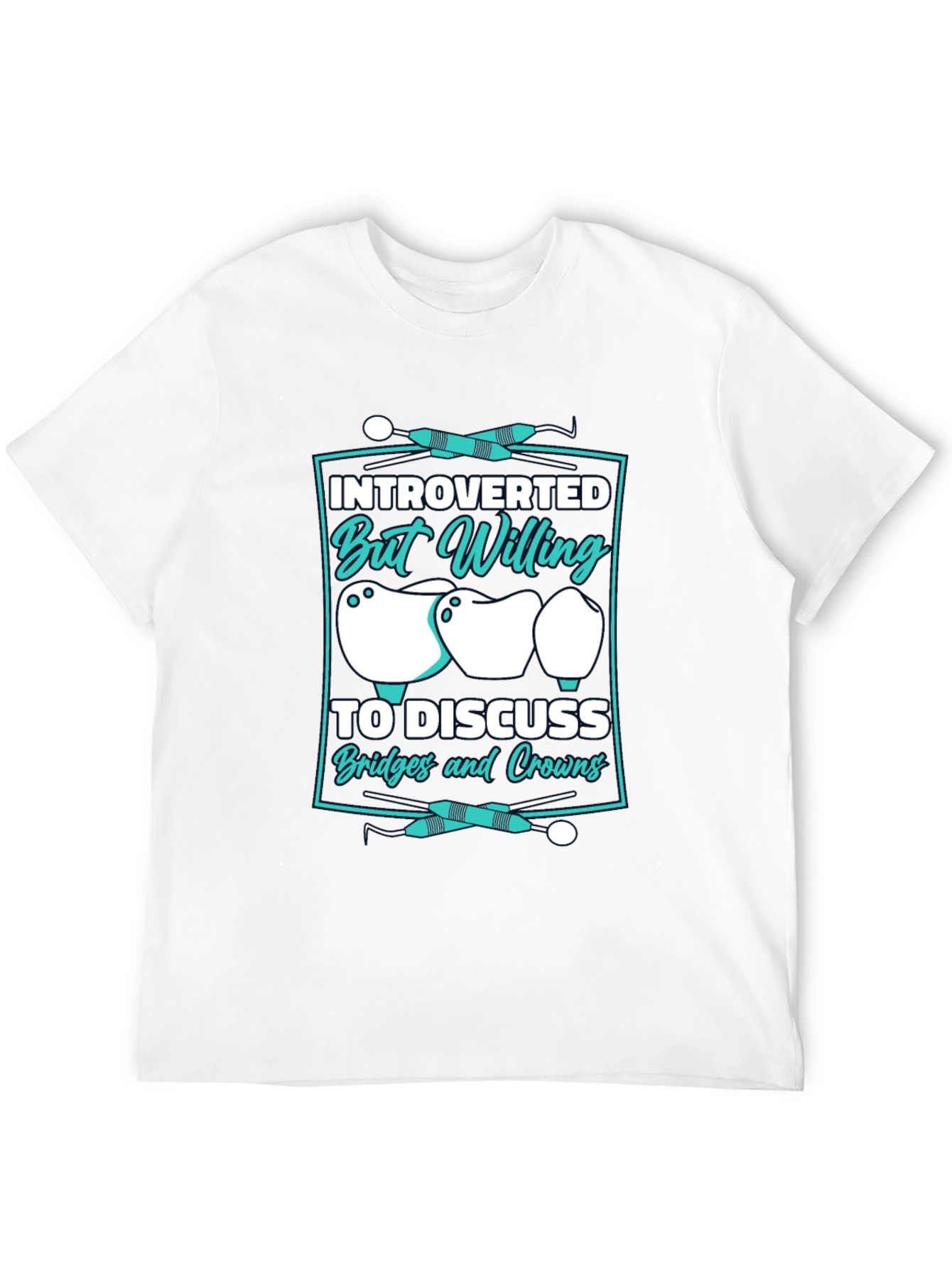 Black Introverted Dentist T-Shirt view 12
