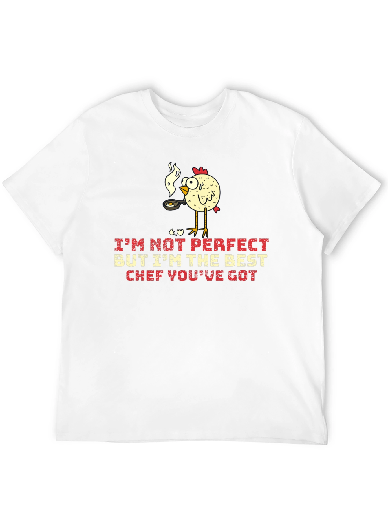 Black Funny Chicken Chef Graphic T-Shirt view 12