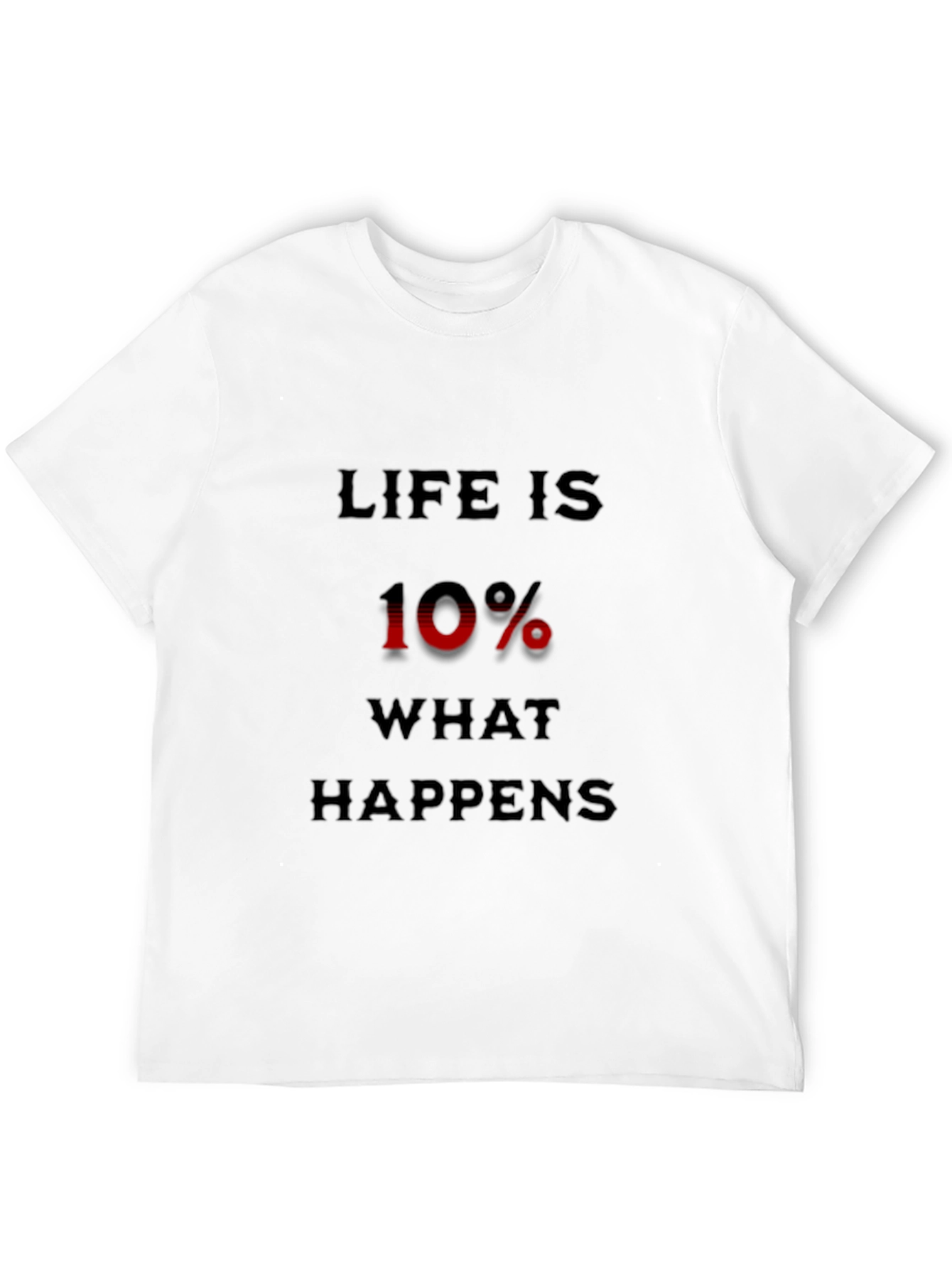 Black Life is 10% T-Shirt - Motivational Mens Tee view 12
