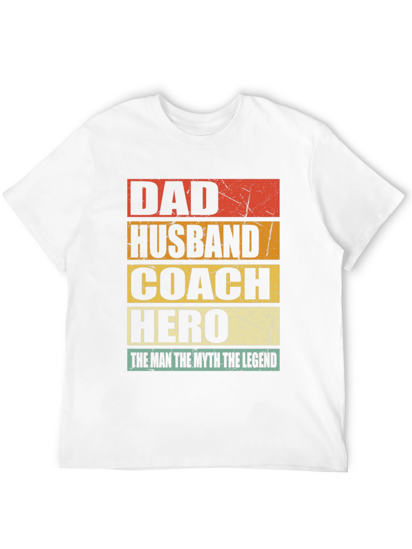Black Dad Husband Coach Hero T-Shirt view 12