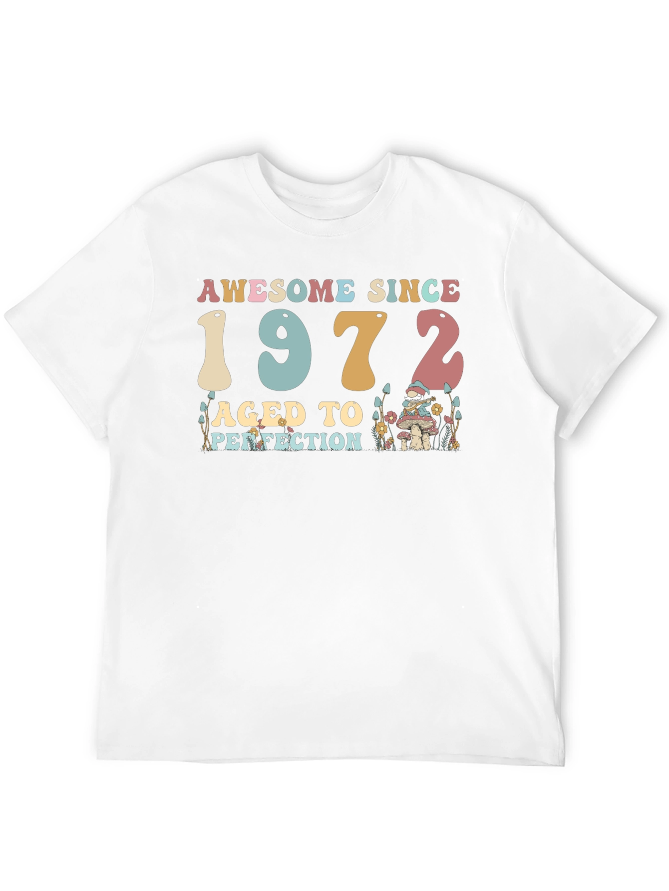Black Awesome Since 1972 Aged to Perfection Black T-Shirt view 12
