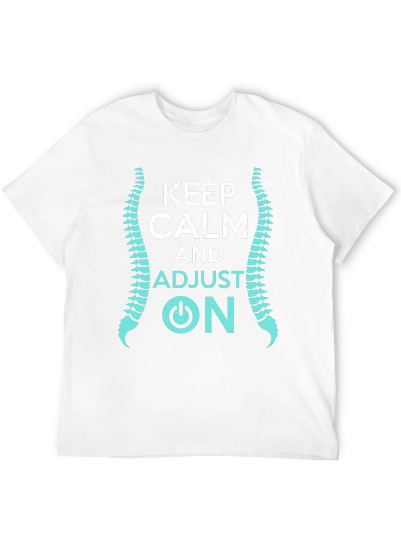 Black Keep Calm and Adjust On Chiropractor T-Shirt view 12