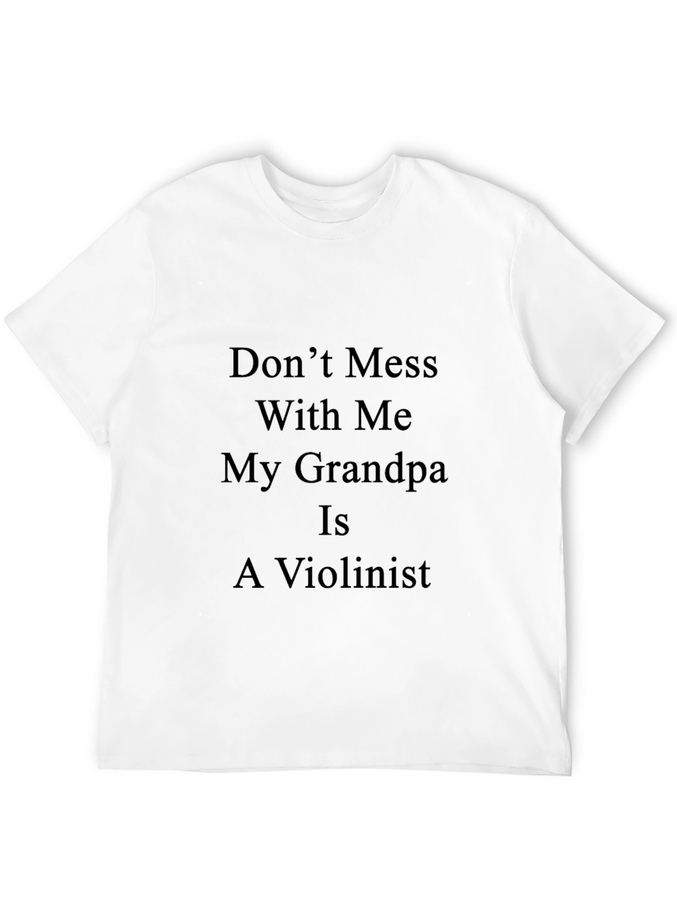 Black Funny Grandpa Violinist T-Shirt view 12