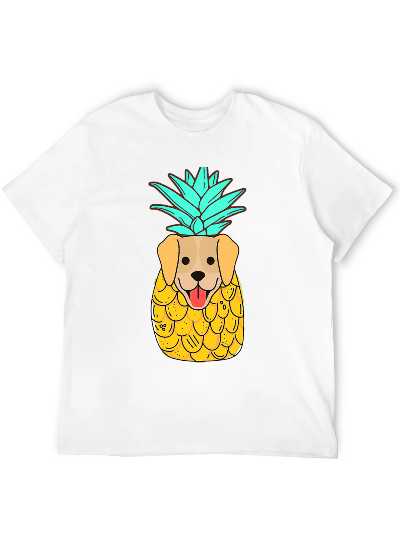 Black Dog-Pineapple Graphic Black T-Shirt view 12
