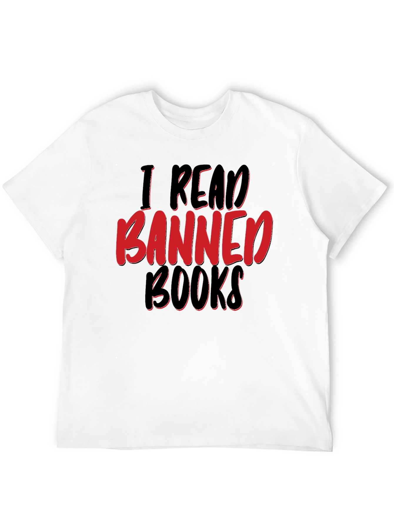 Black I Read Banned Books Graphic T-Shirt view 12