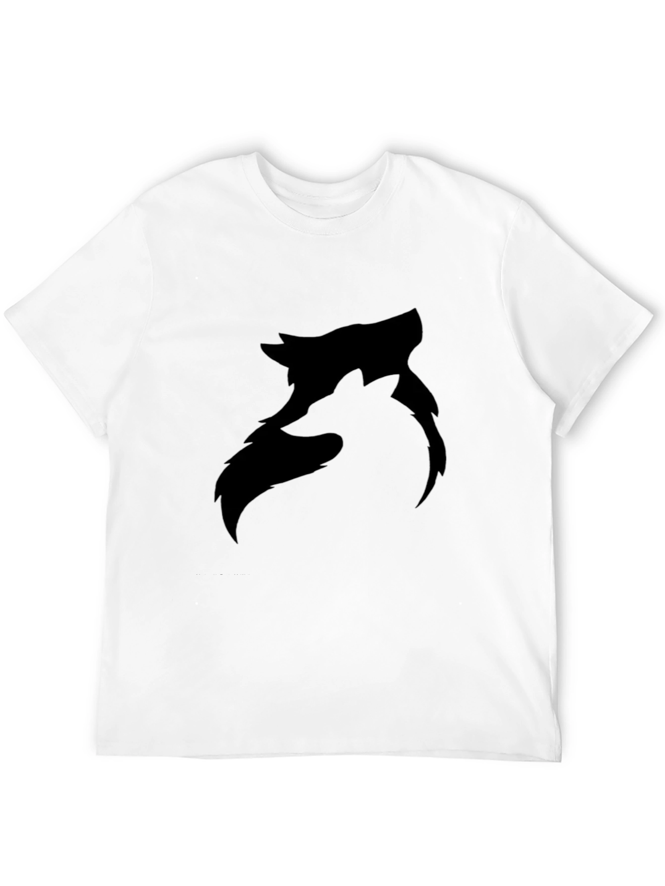 Black Black Wolf Graphic Tee - Modern Style view 12