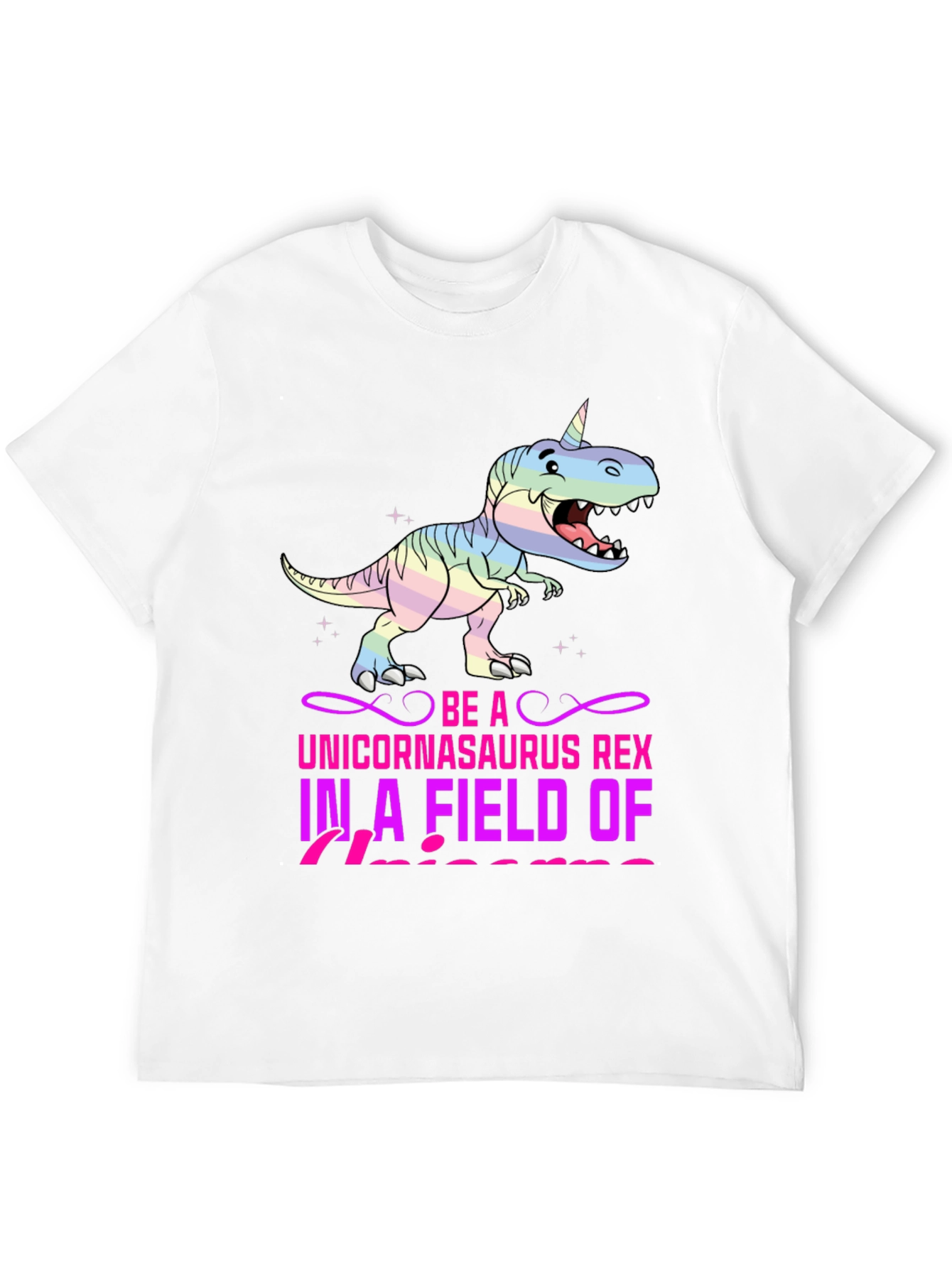 Black Unicornasaurus Rex Graphic Tee view 12