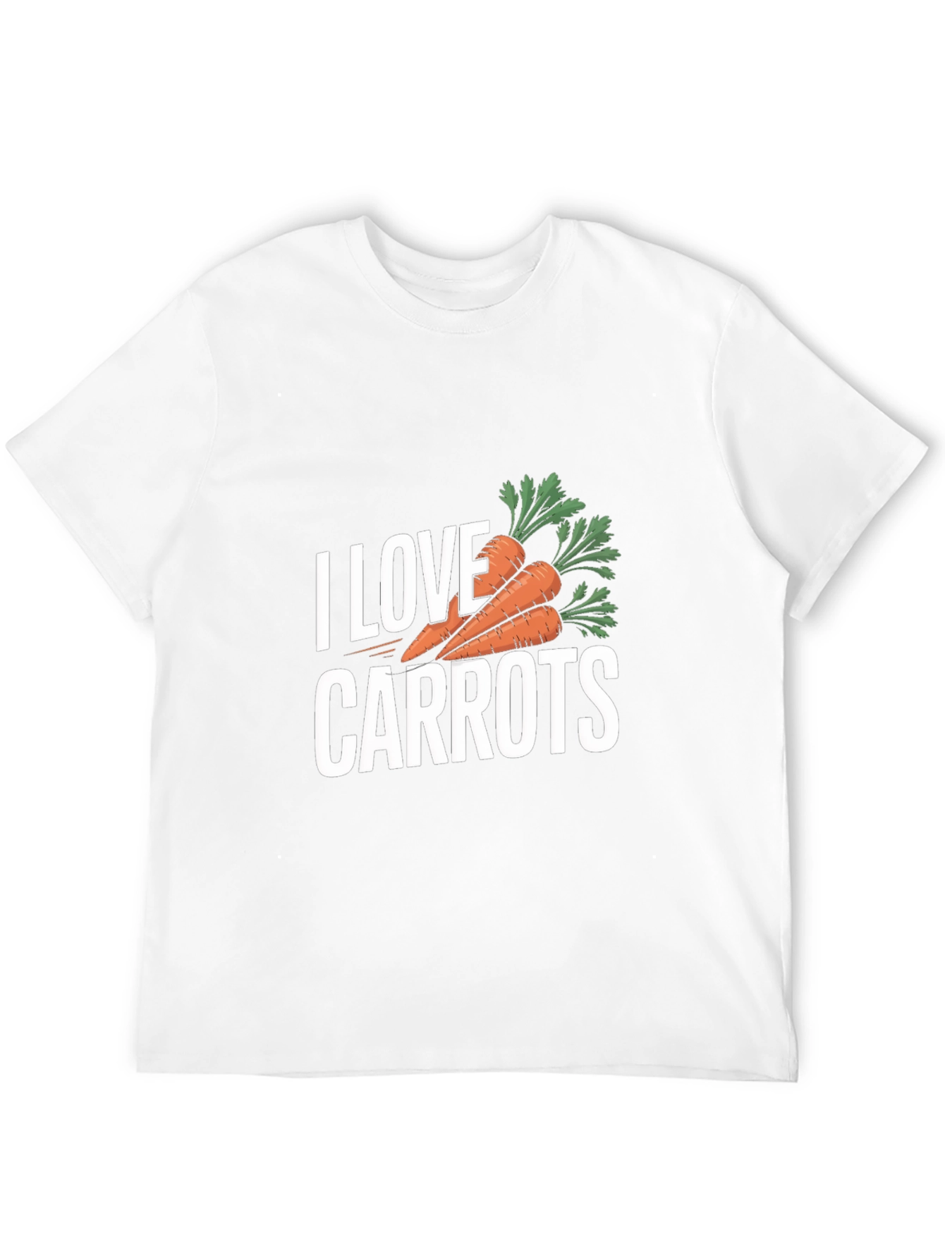 Black I Love Carrots T-Shirt - Black Carrot Lover Tee view 12