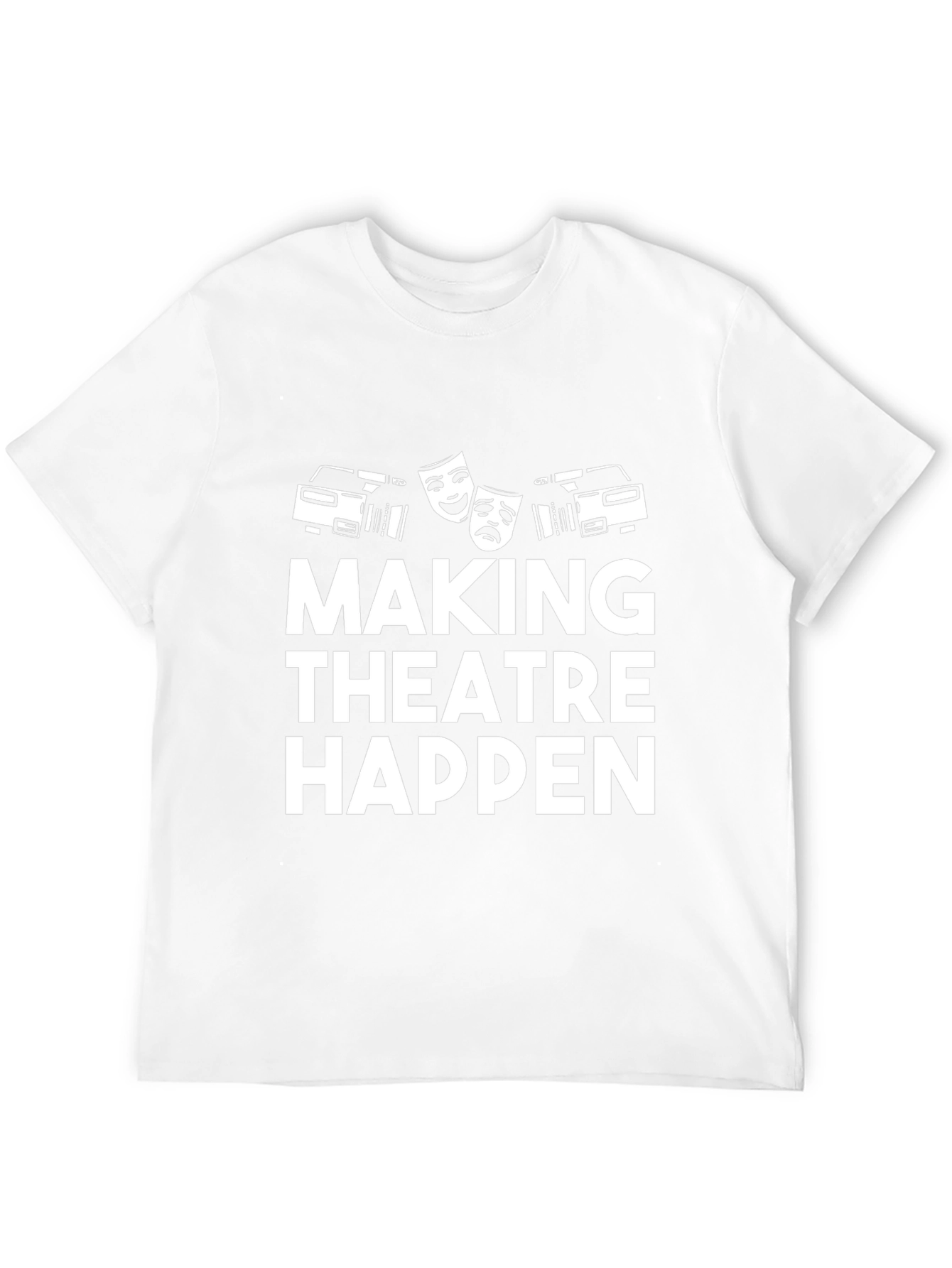 Black Making Theatre Happen T-Shirt - Black Graphic Tee view 12