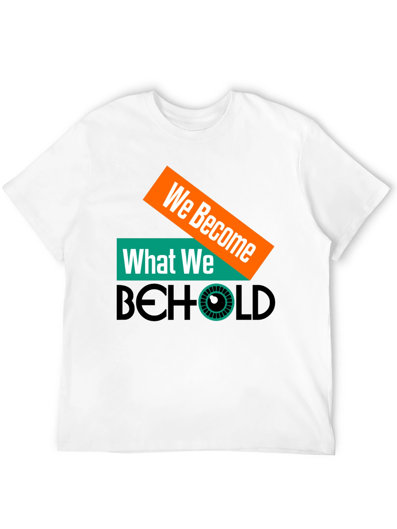 Black We Become What We Behold Graphic Tee view 12