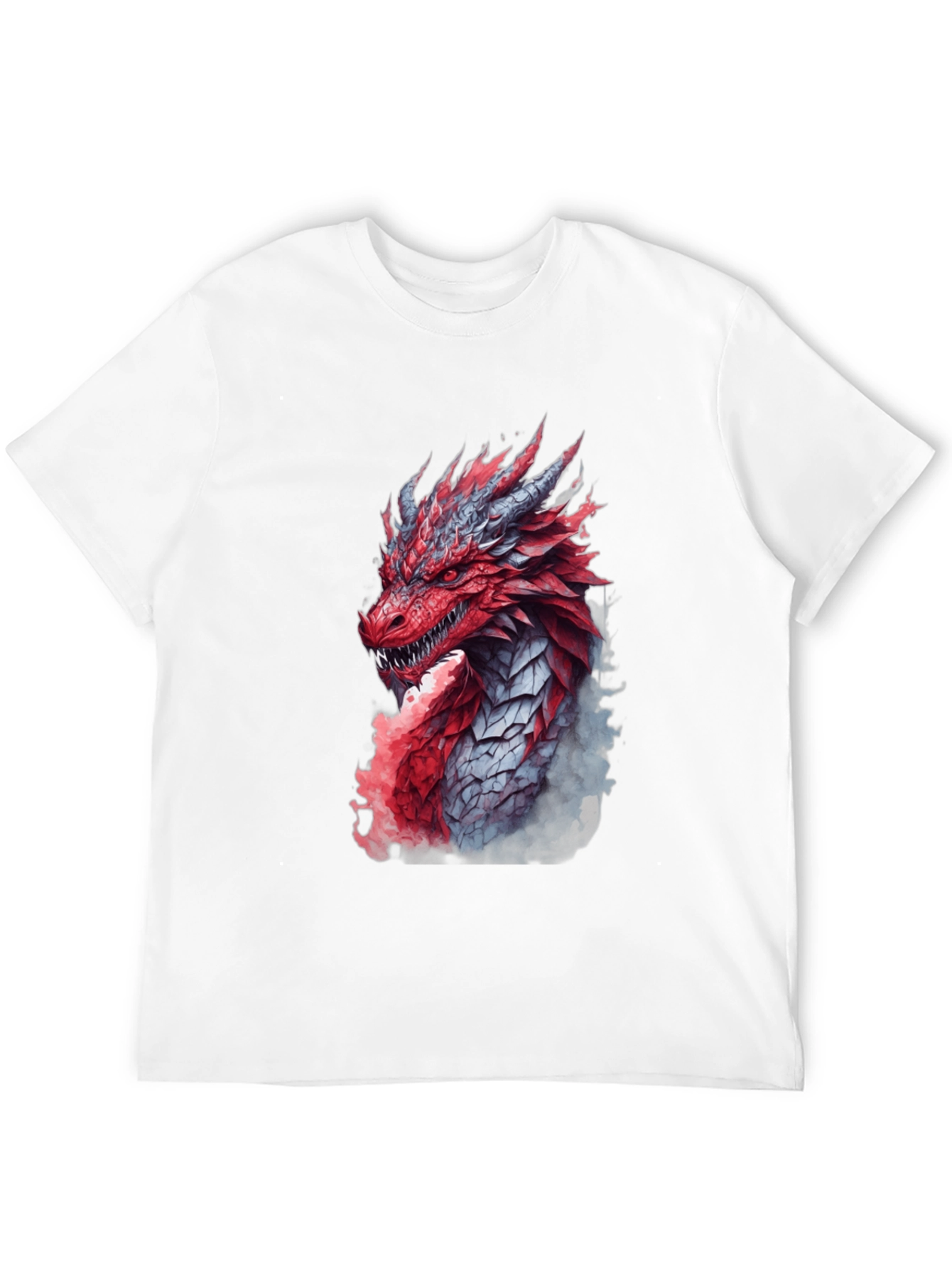 Black Dragon Graphic Print Black T-Shirt view 12