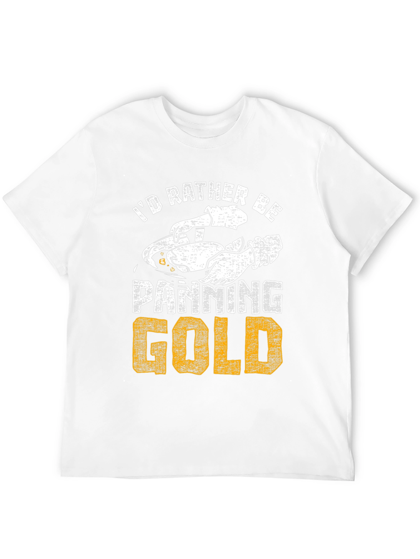 Black I'd Rather Be Panning Gold T-Shirt view 12